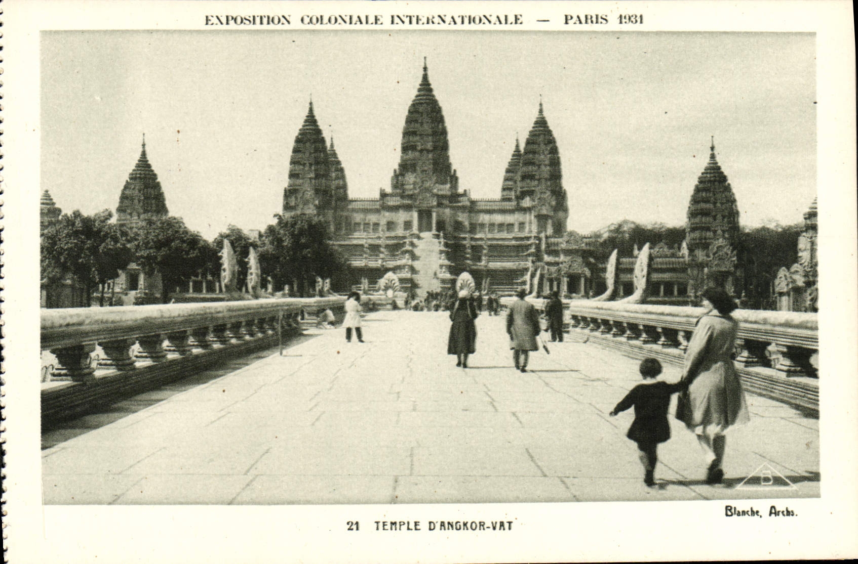 CPA Exposition Coloniale Internationale Paris 1931 Temple d'Angkor Vat