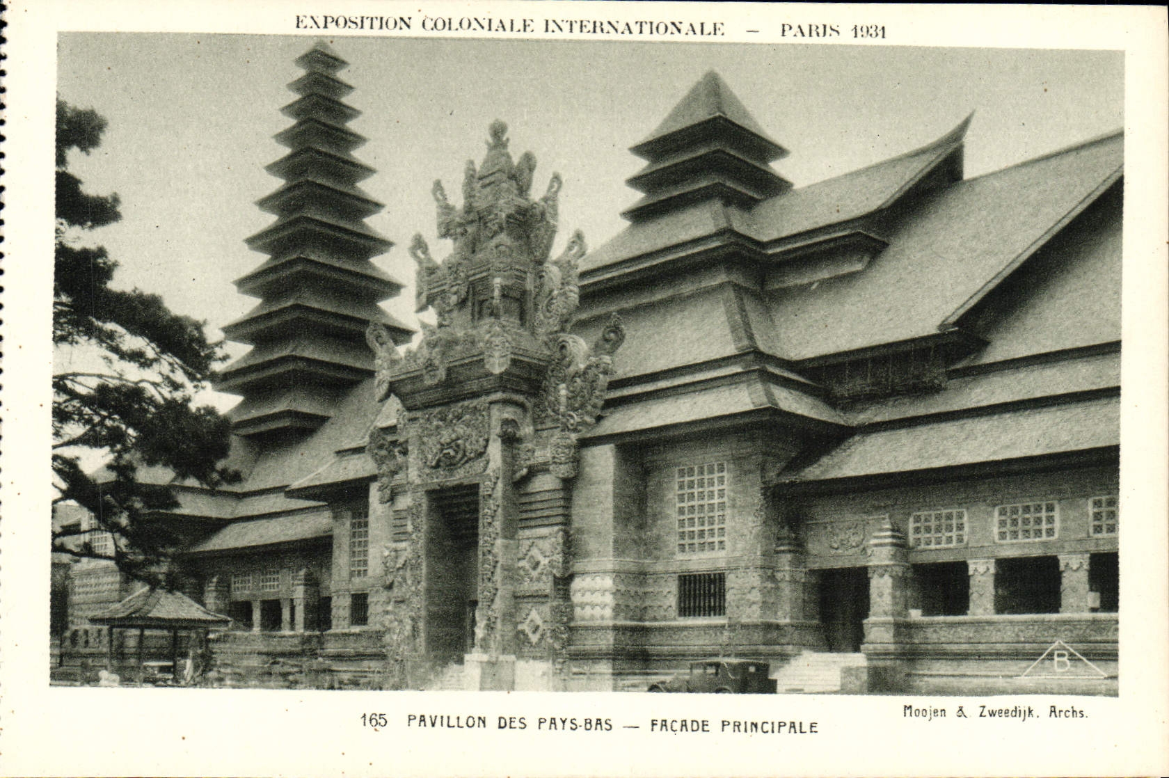 CPA Exposition Coloniale Internationale Paris 1931 Pavillon des Pays Bas Facade principale