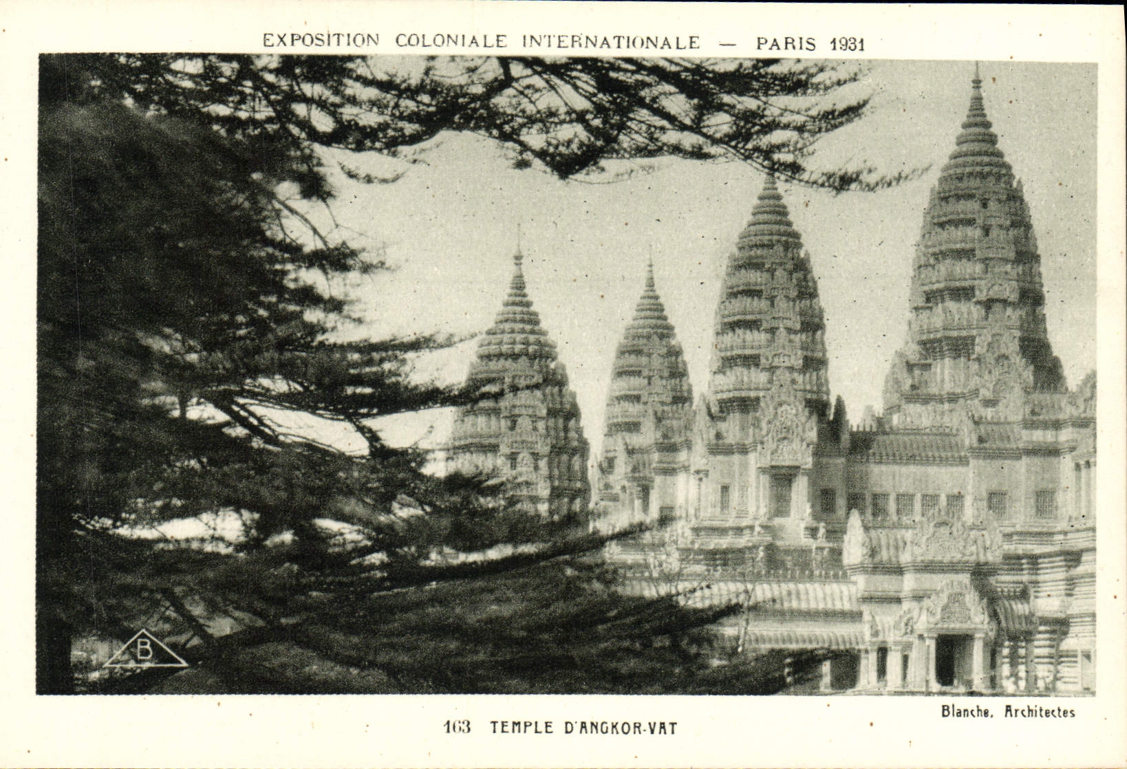 CPA Exposition Coloniale Internationale Paris 1931 Temple d'Angkor Vat