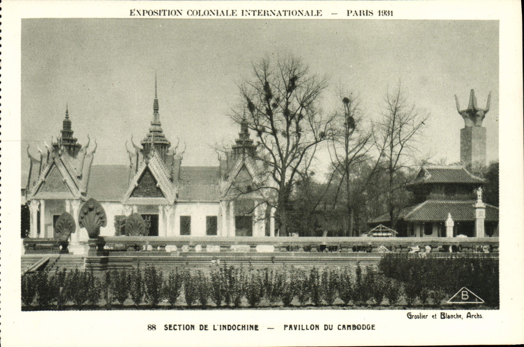 CPA Exposition Coloniale Internationale Paris 1931 Section de l'Indochine Pavillon du Cambodge