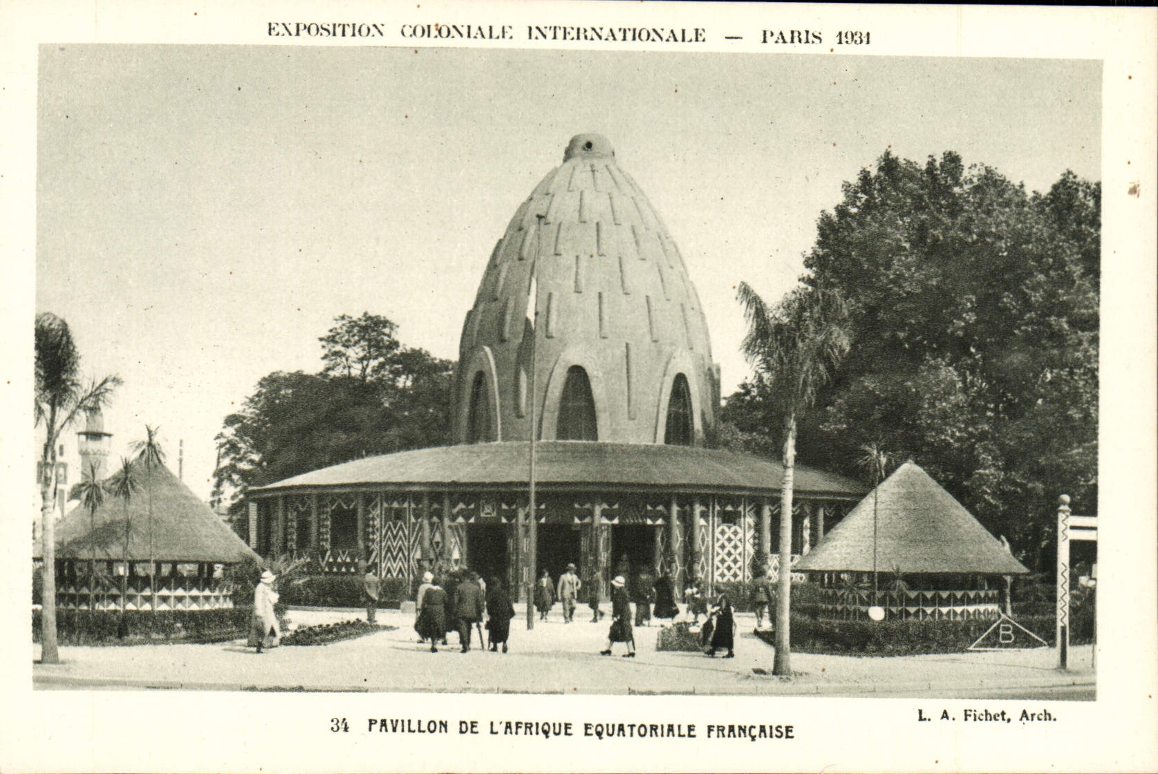 CPA Exposition Coloniale Internationale Paris 1931 Pavillon de l'Afrique Equatoriale Francaise