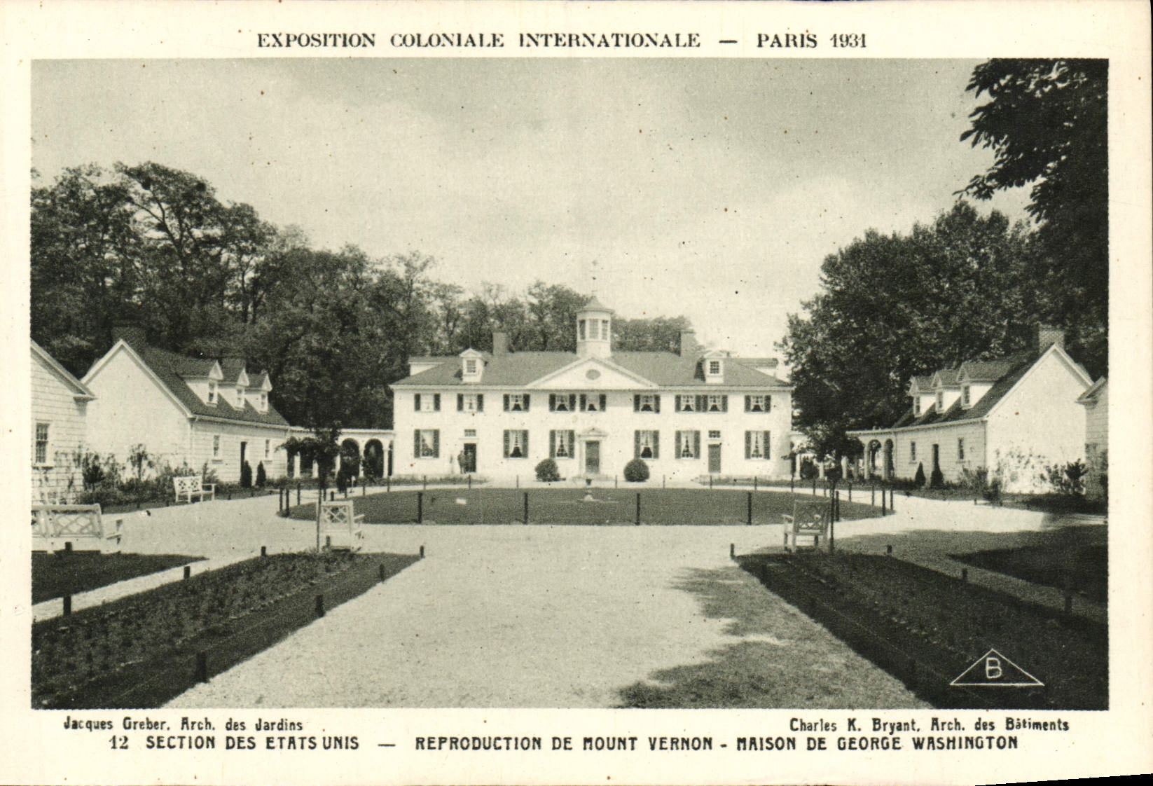 CPA Exposition Coloniale Internationale Paris 1931 Section des Etats Unis Mont Vernon Maison de George Washington