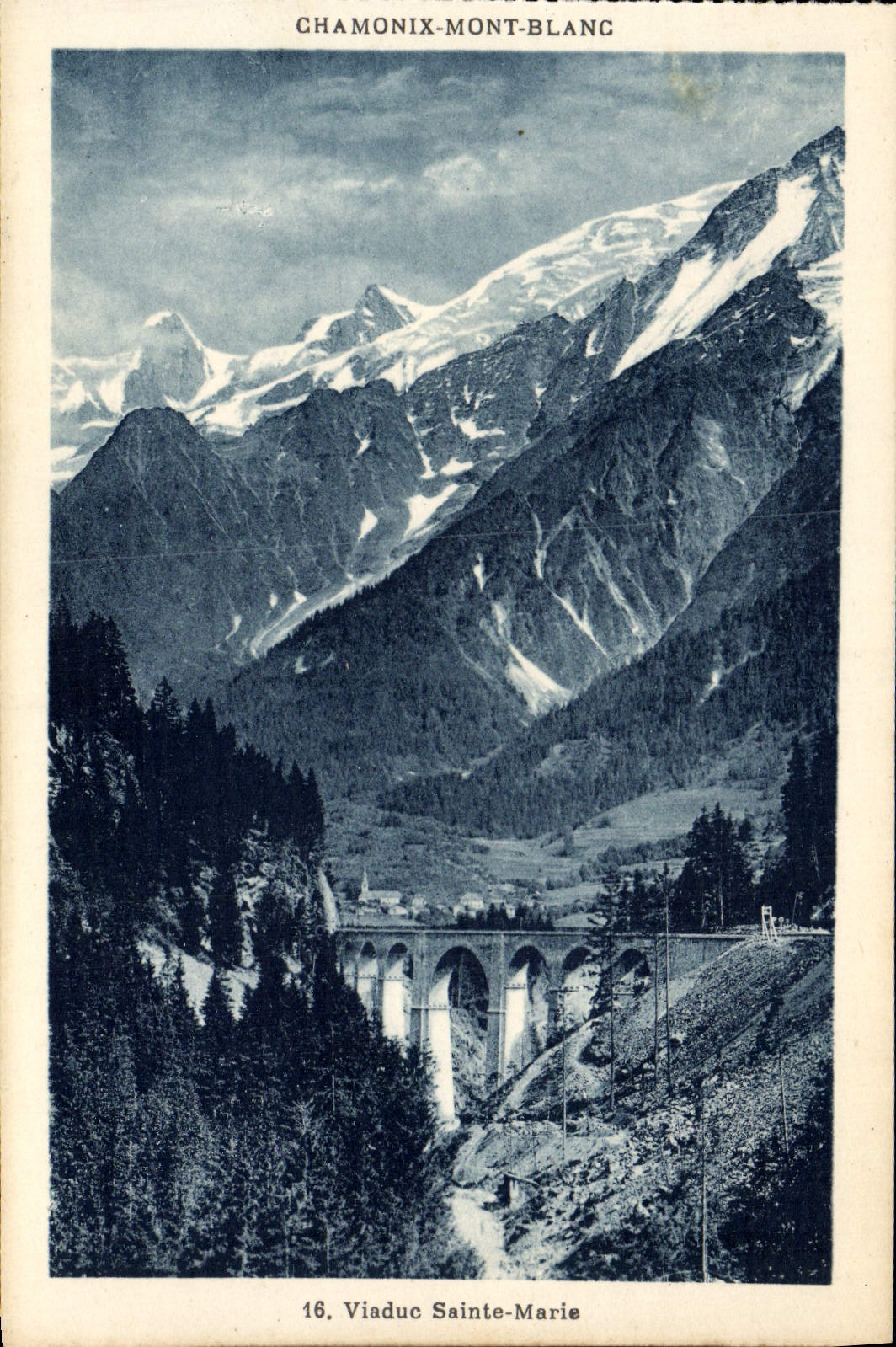 CPA Chamonix Mont Blanc Viaduc Sainte Marie