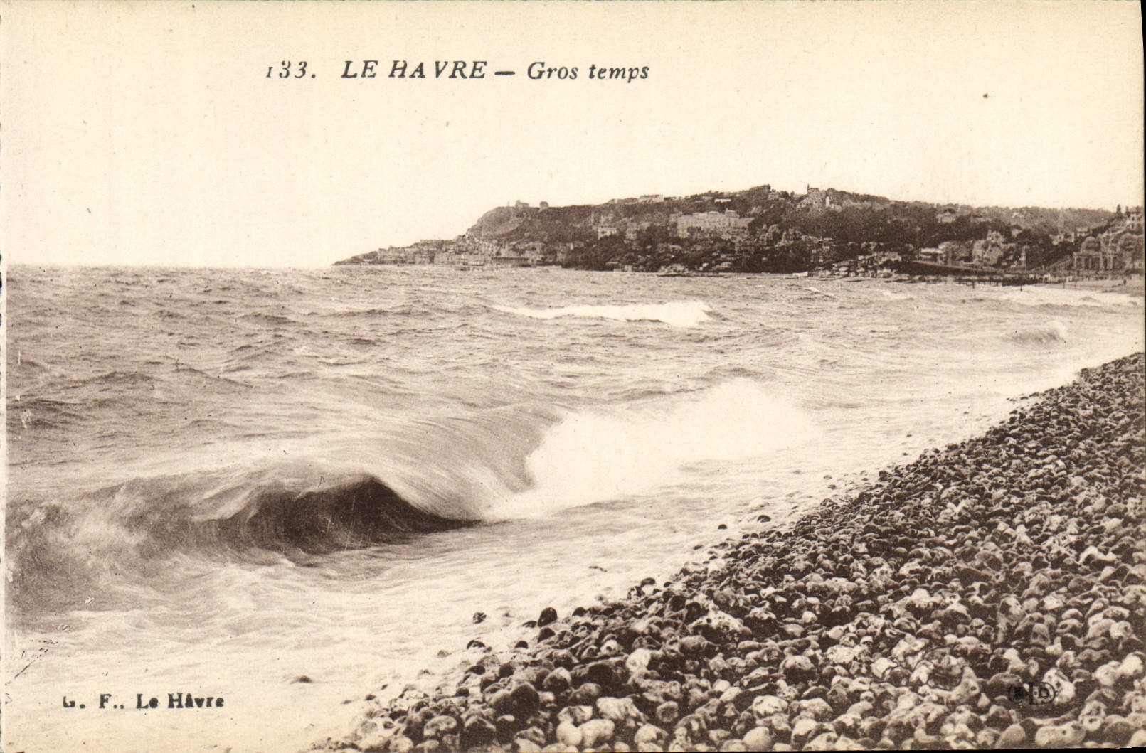 CPA Le Havre Gros temps 