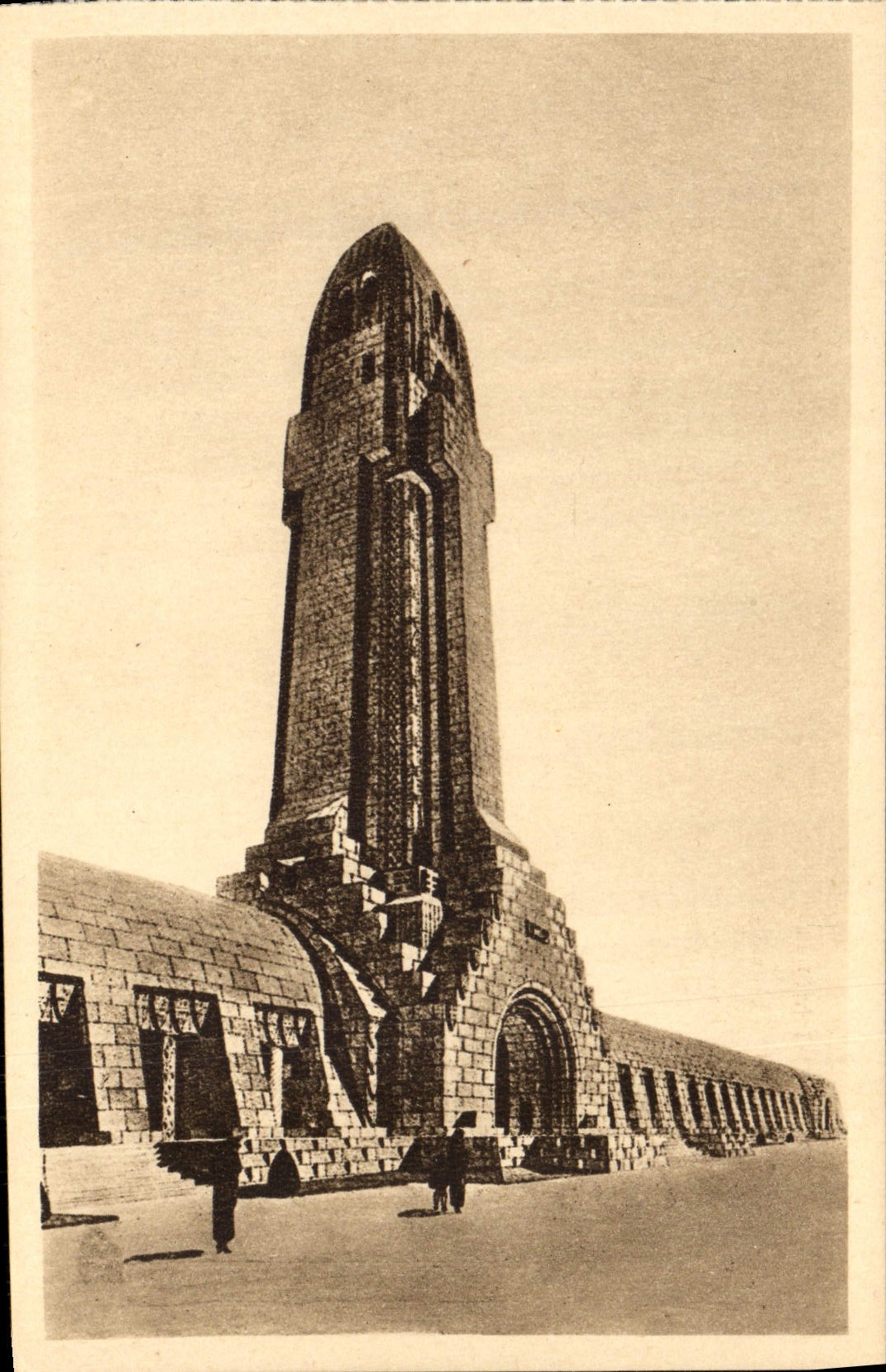 VINTAGE POSTCARD Douaumont the Lighthouse of the Militaria Ossuary
