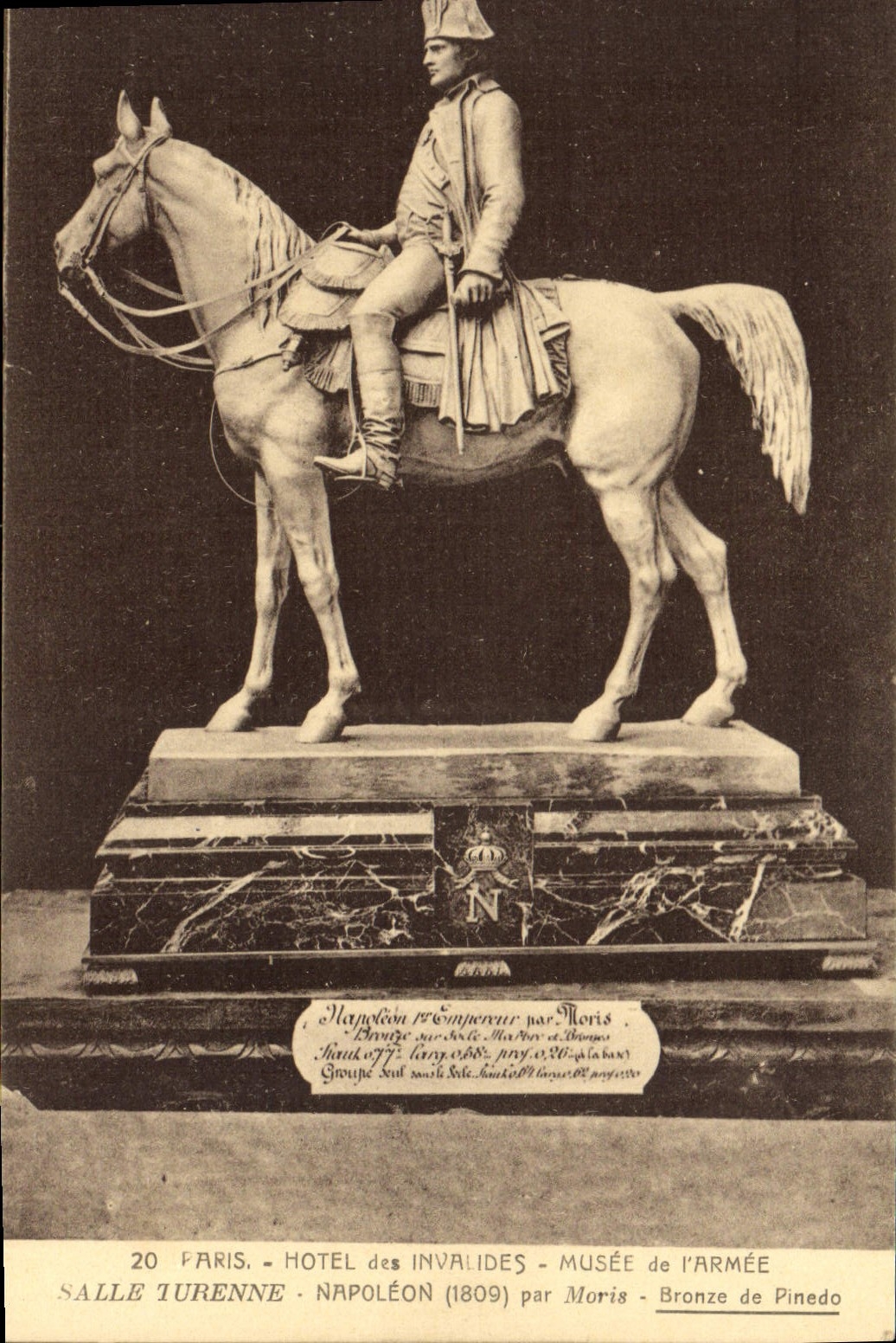 VINTAGE POSTCARD Paris Hotel of the Invalids Museum of the Army Room Turenne Napoleon by Moris