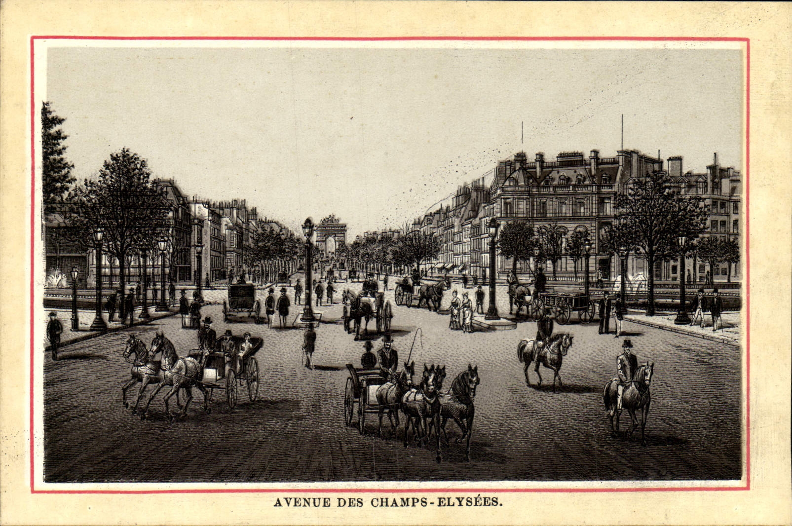 CPA Avenue des Champs Elysees Paris
