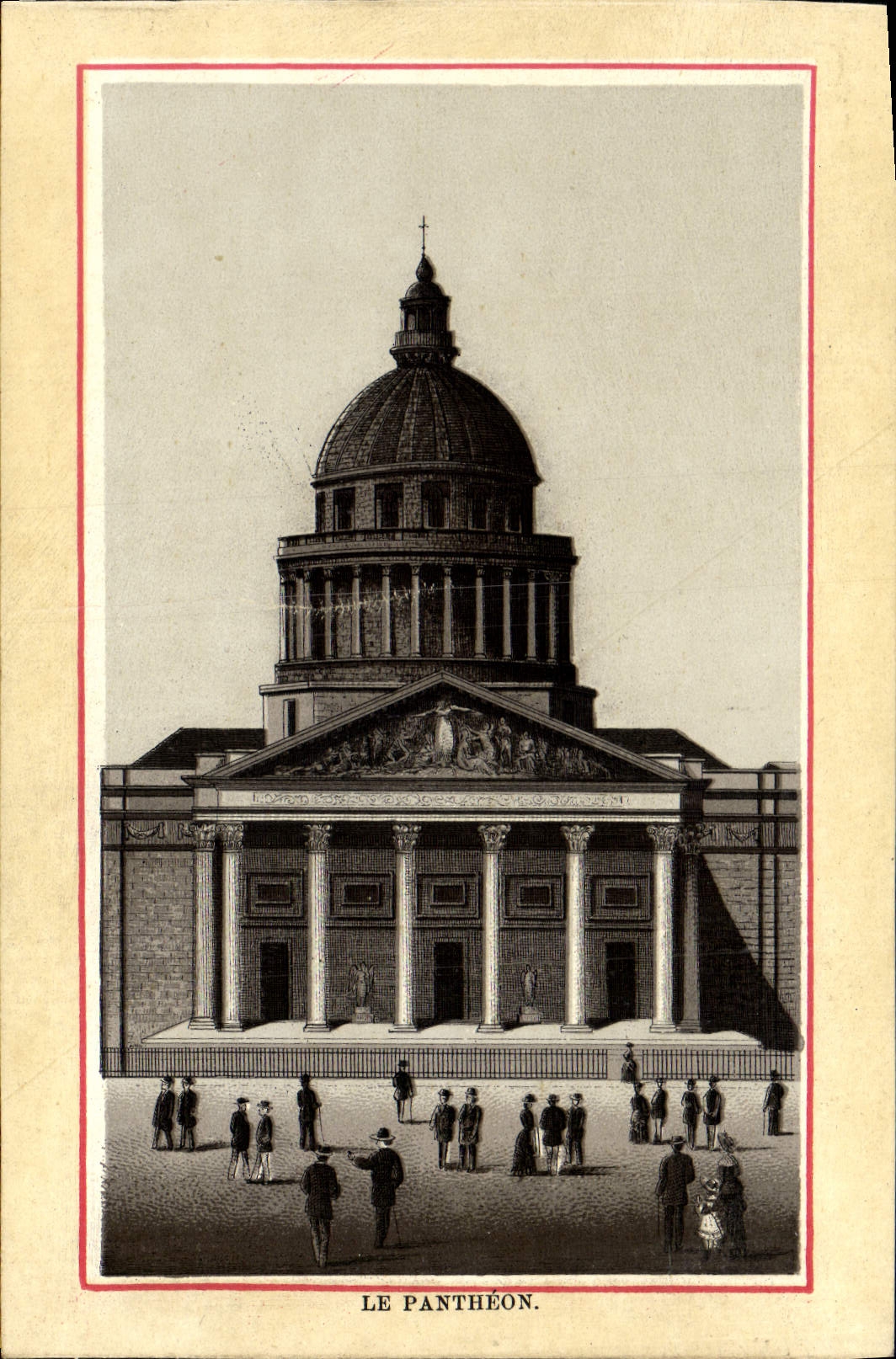 VINTAGE POSTCARD the Pantheon Paris