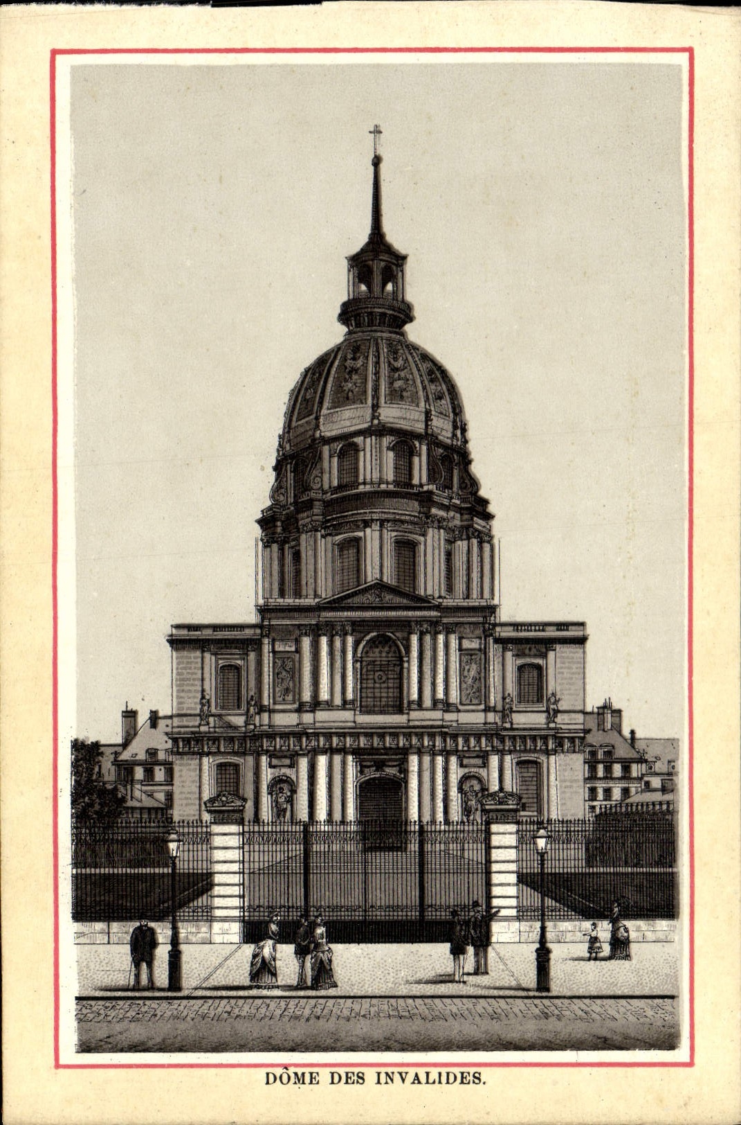 VINTAGE POSTCARD Dome of the Paris Invalids
