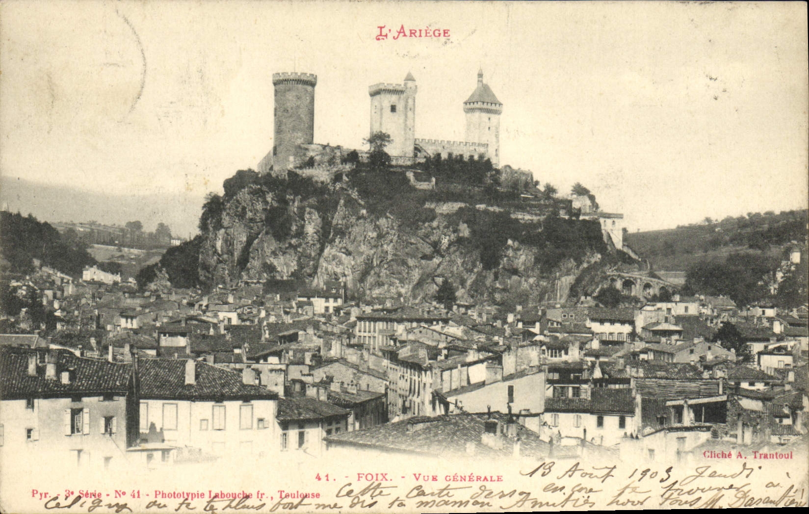 CPA Foix Vue Generale 