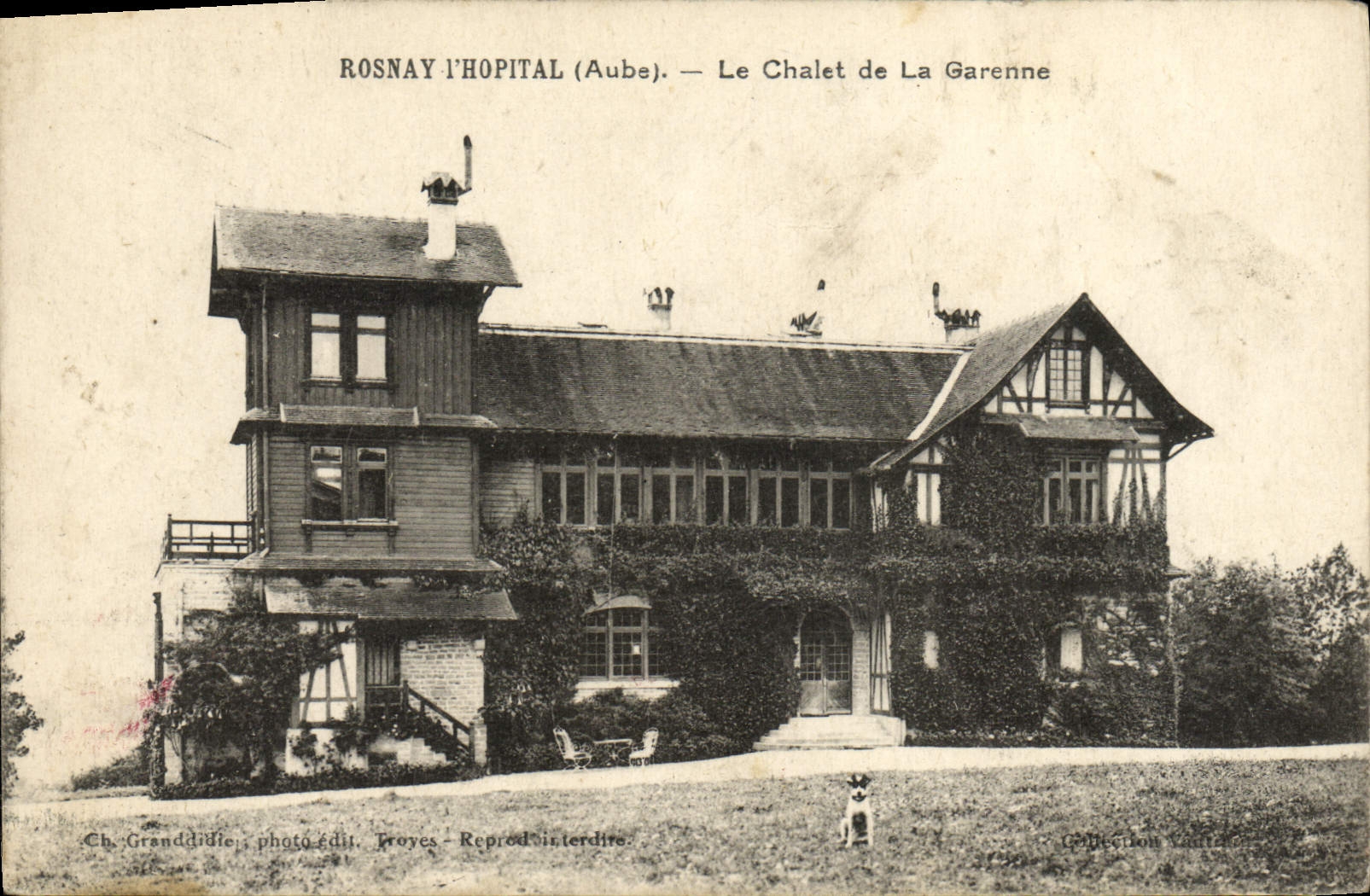 VINTAGE POSTCARD Rosnay the Hospital the Country cottage of Garenne