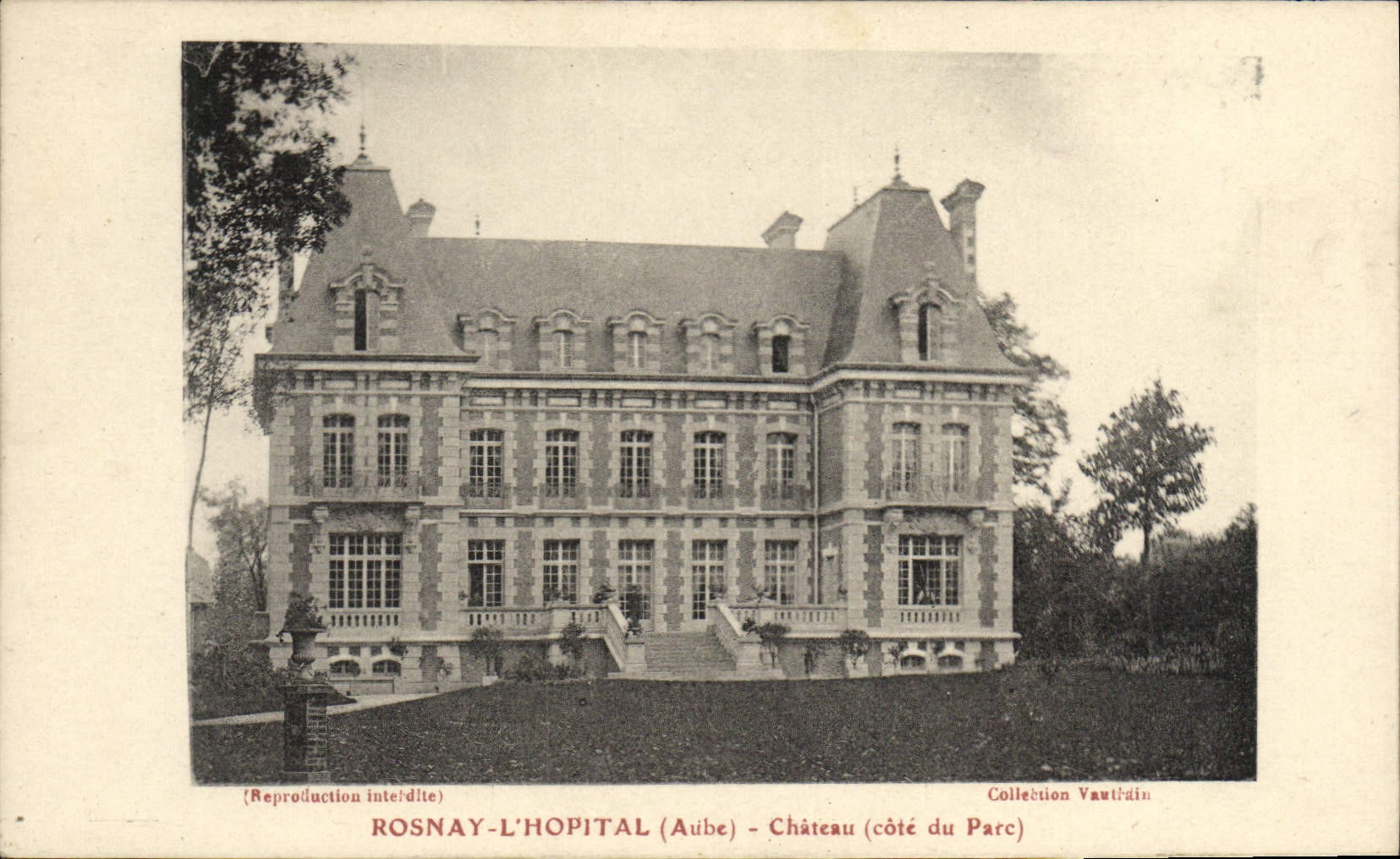 VINTAGE POSTCARD Rosnay the Hospital Castle