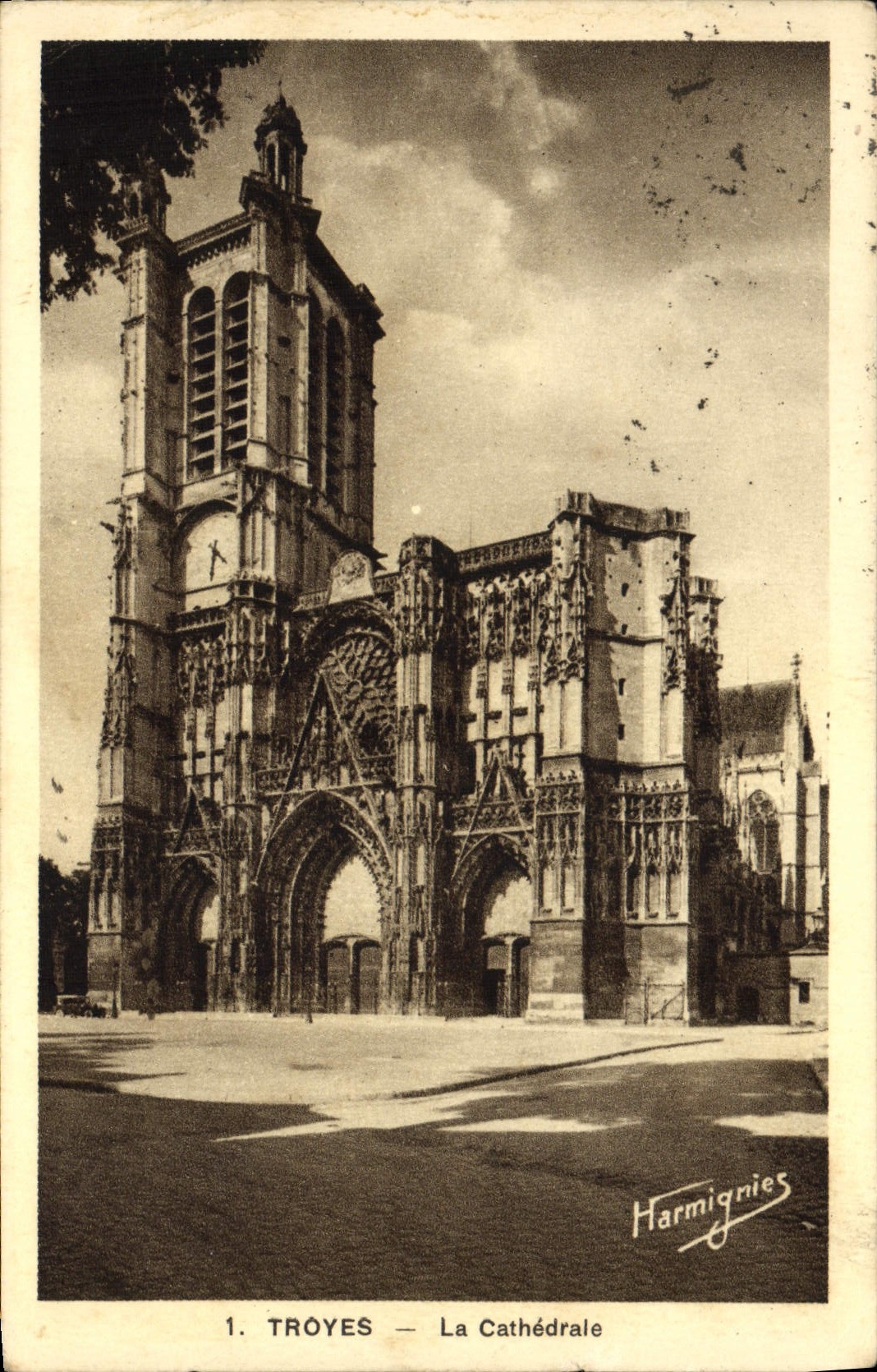 CPA Troyes La Cathedrale 
