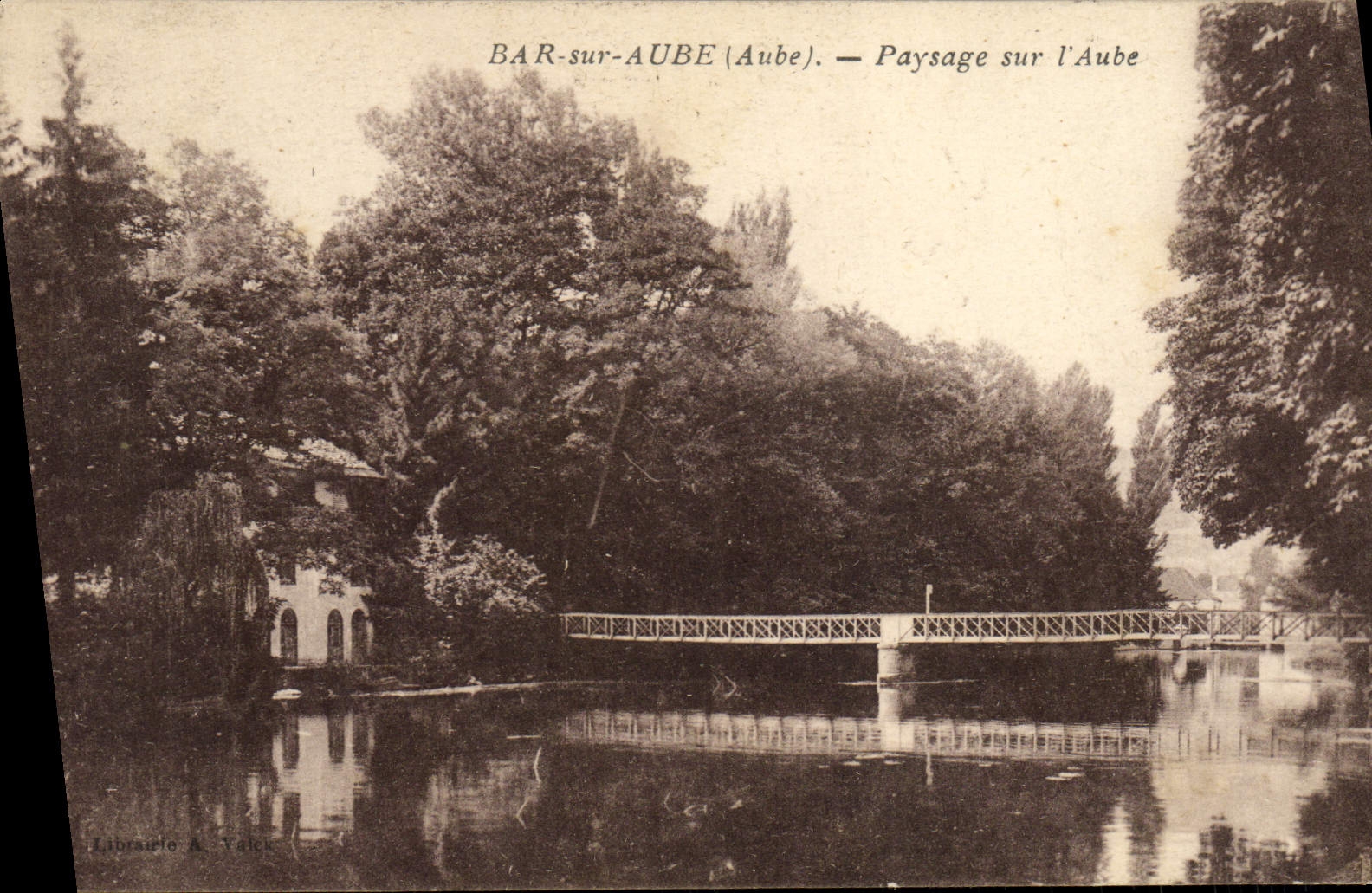 CPA Bar sur Aube Paysage sur l'Aube