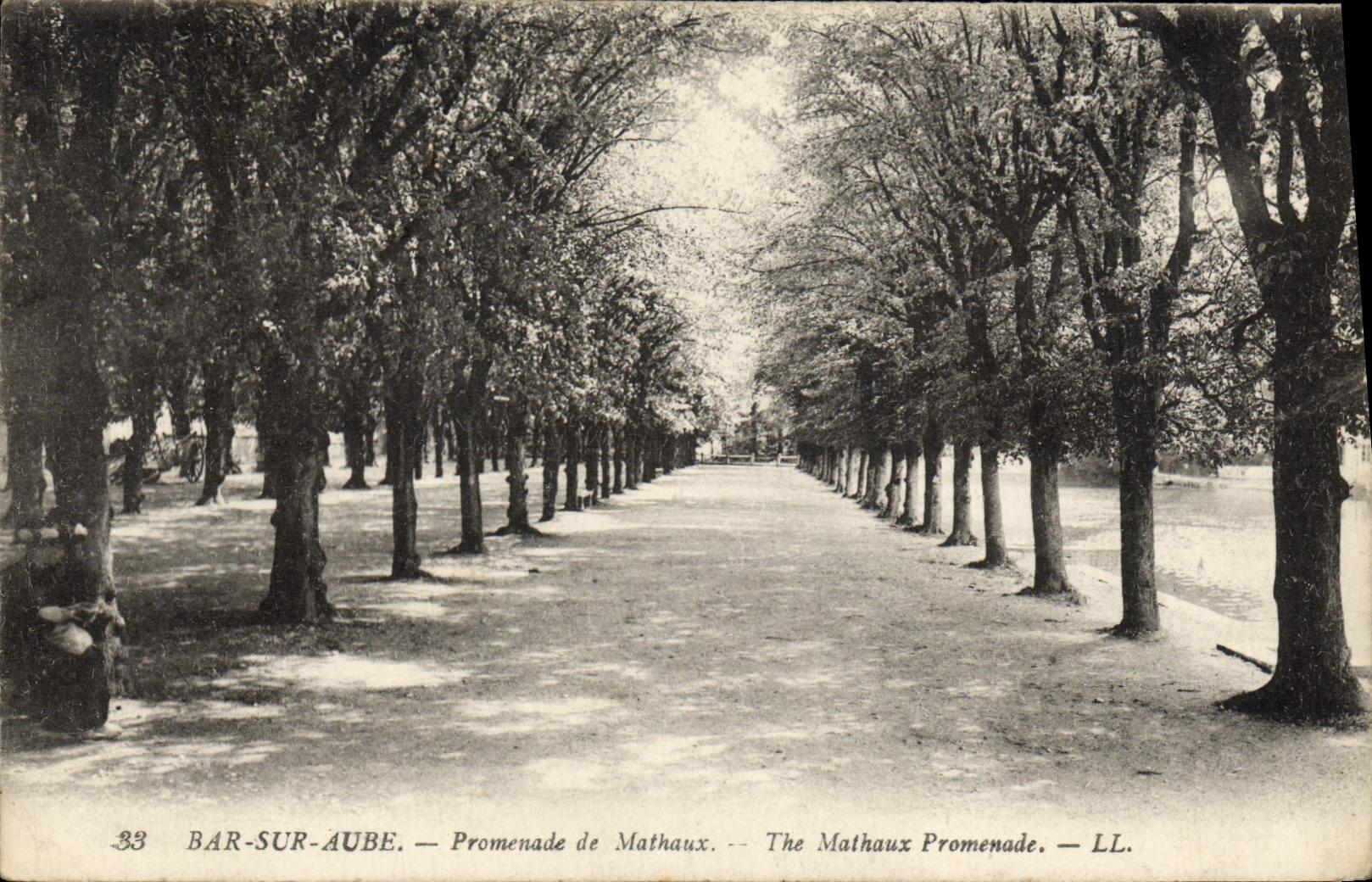 VINTAGE POSTCARD Bar on Paddle Walk of Mathaux