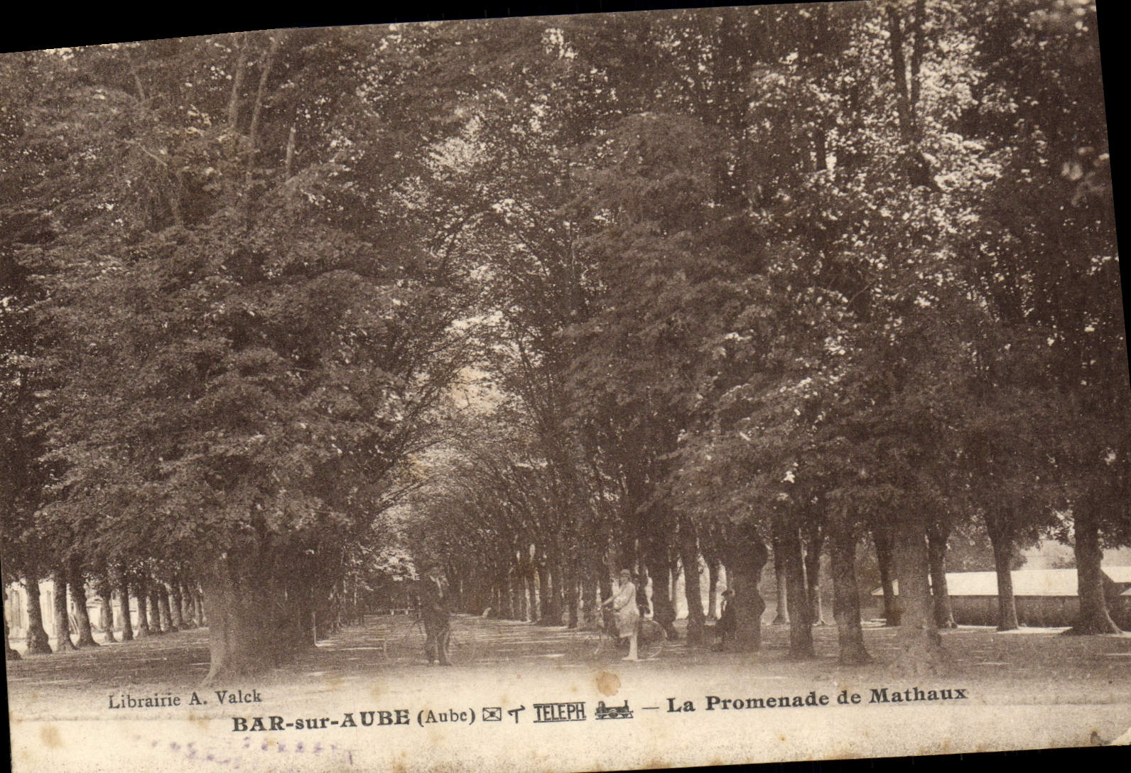 VINTAGE POSTCARD Bar on Paddle the Walk of Mathaux