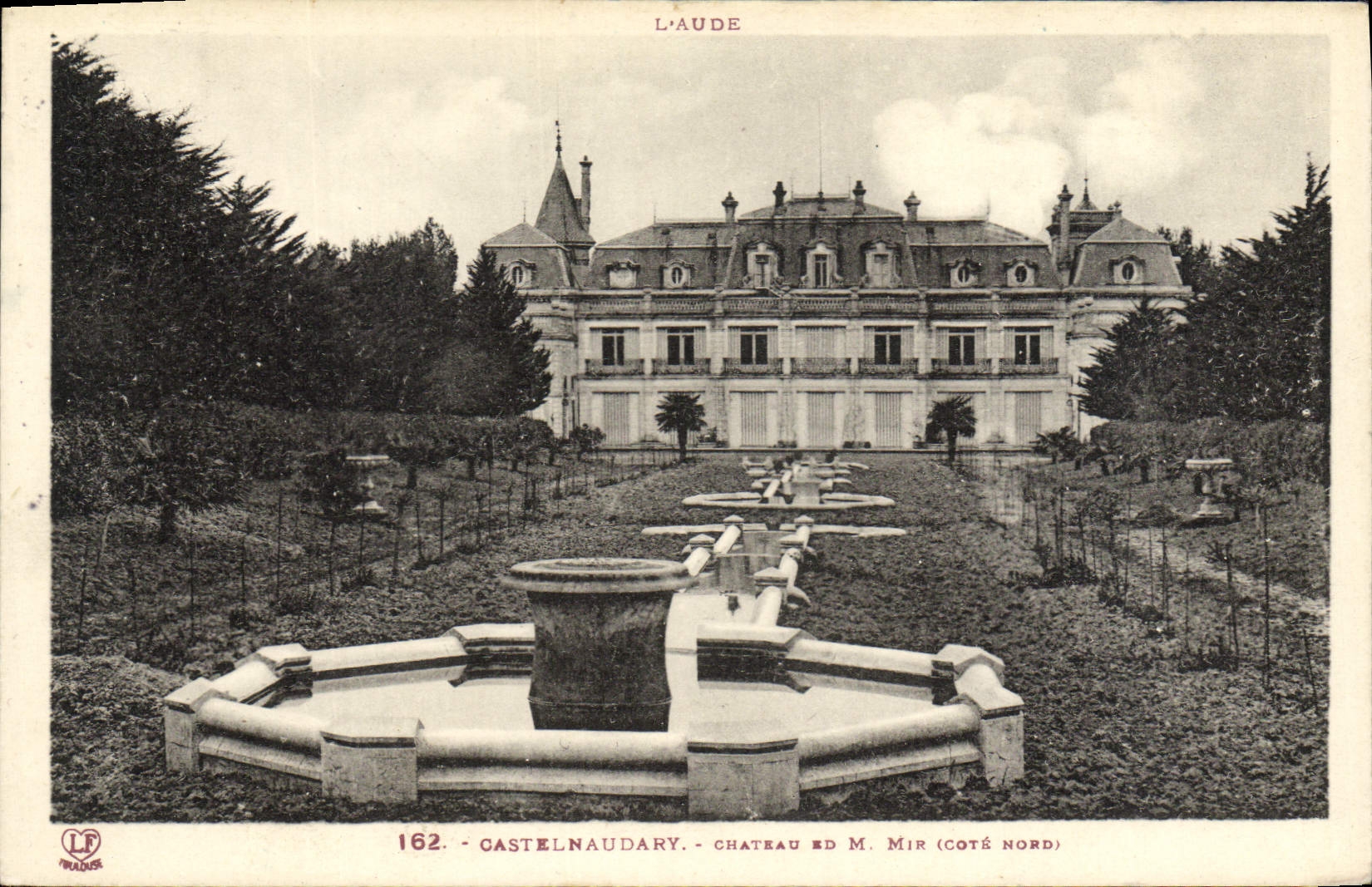 VINTAGE POSTCARD the Aude Castelnaudary Castle