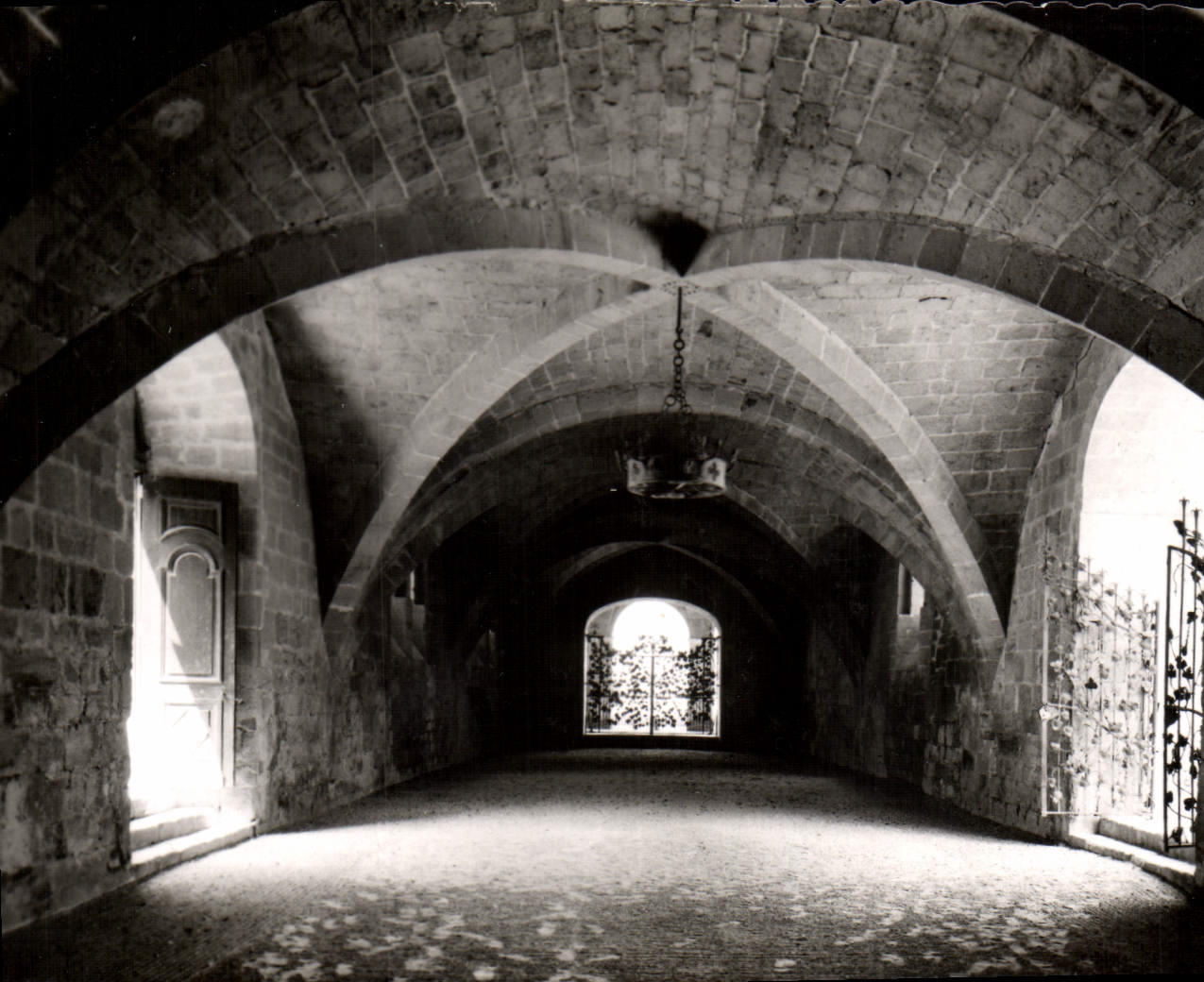 Abadía de la POSTAL de la VENDIMIA del sitio de Narbonne del fontfroide de los protectores