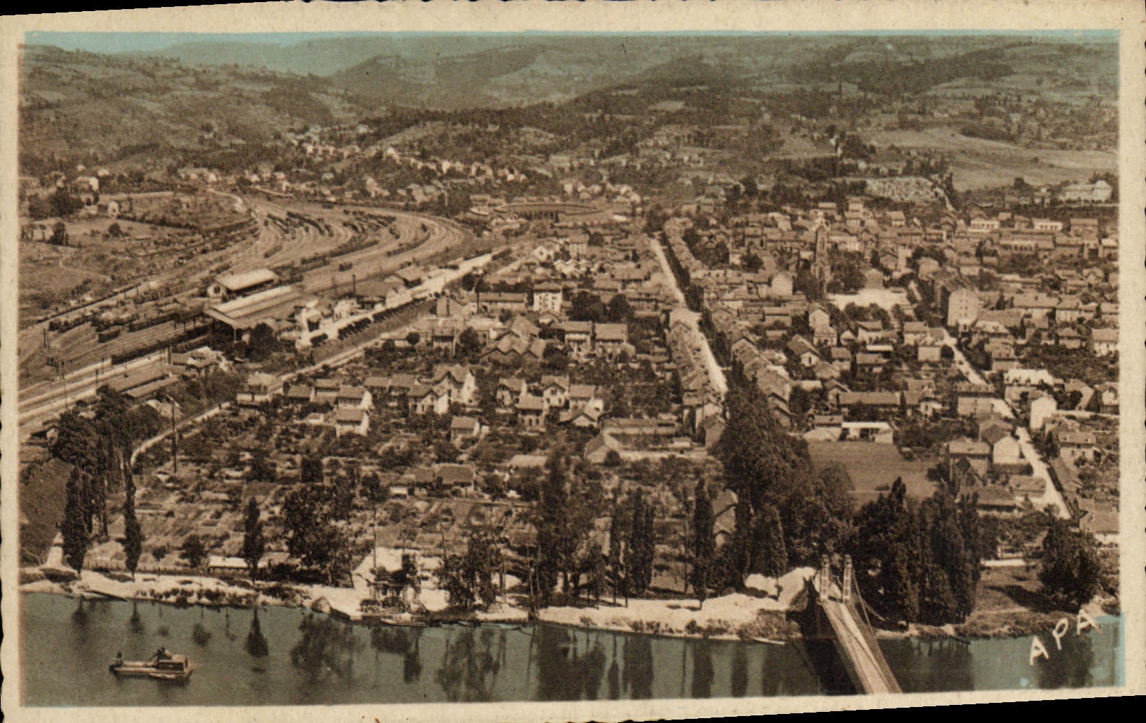 VINTAGE POSTCARD Capdenac View