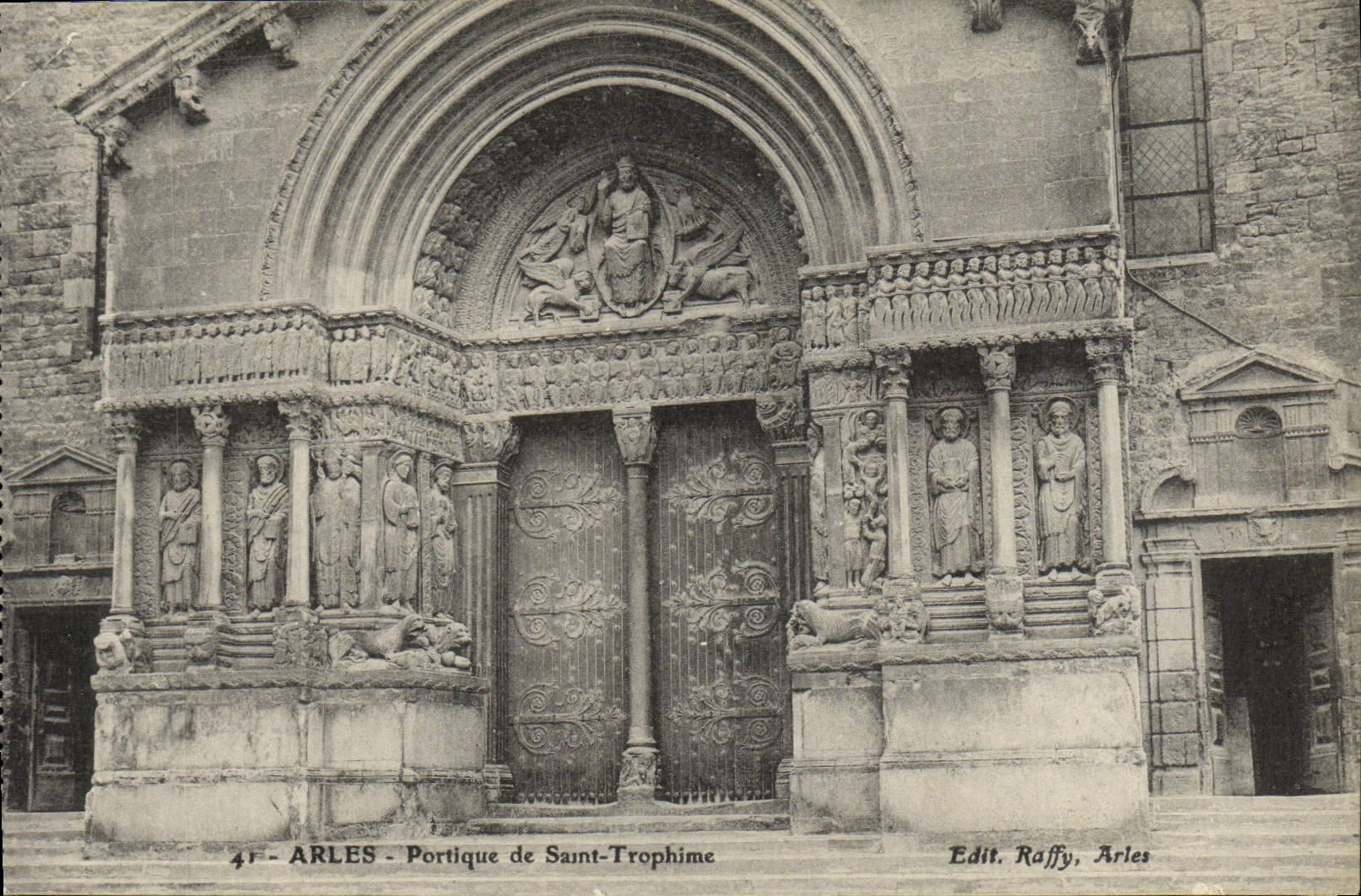 VINTAGE POSTCARD Arles Gantry Of Trophime Saint