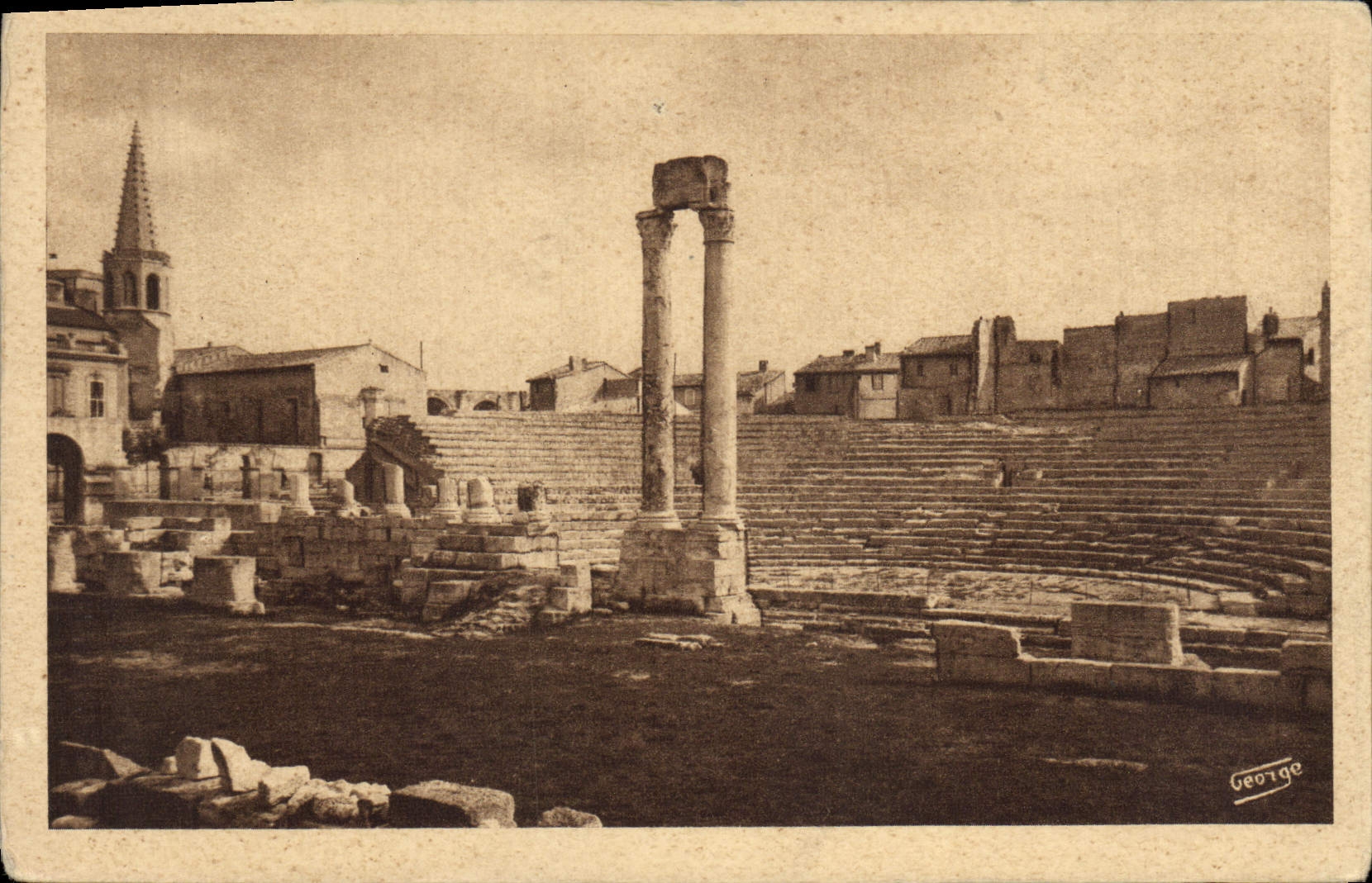 CPA Arles Sur Rhone Theatre Antique 