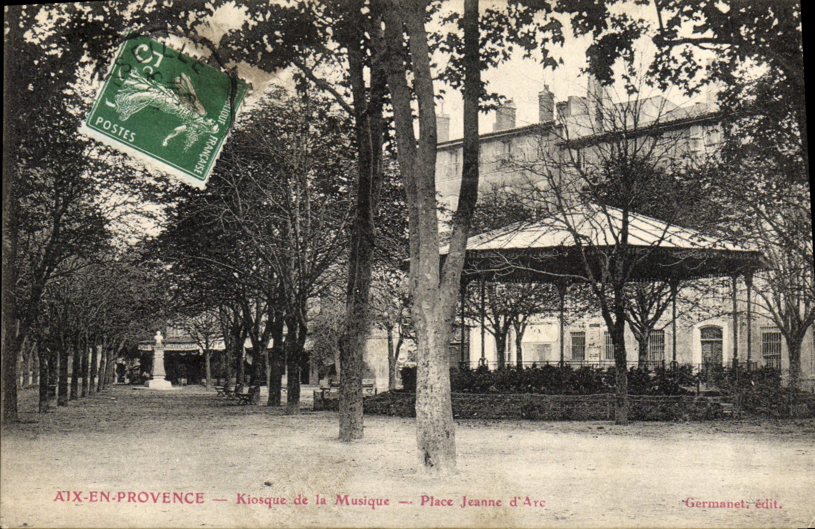 CPA Aix en Provence Kiosque de la musique Place Jeanne d'Arc