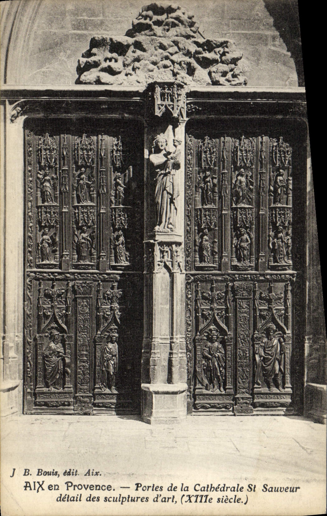 CPA Aix en Provence Portes de la Cathedrale St Sauveur