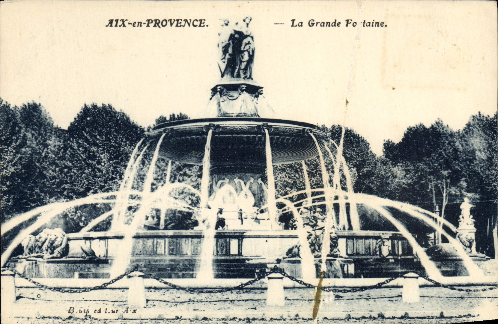 CPA Aix en Provence La Grande fontaine