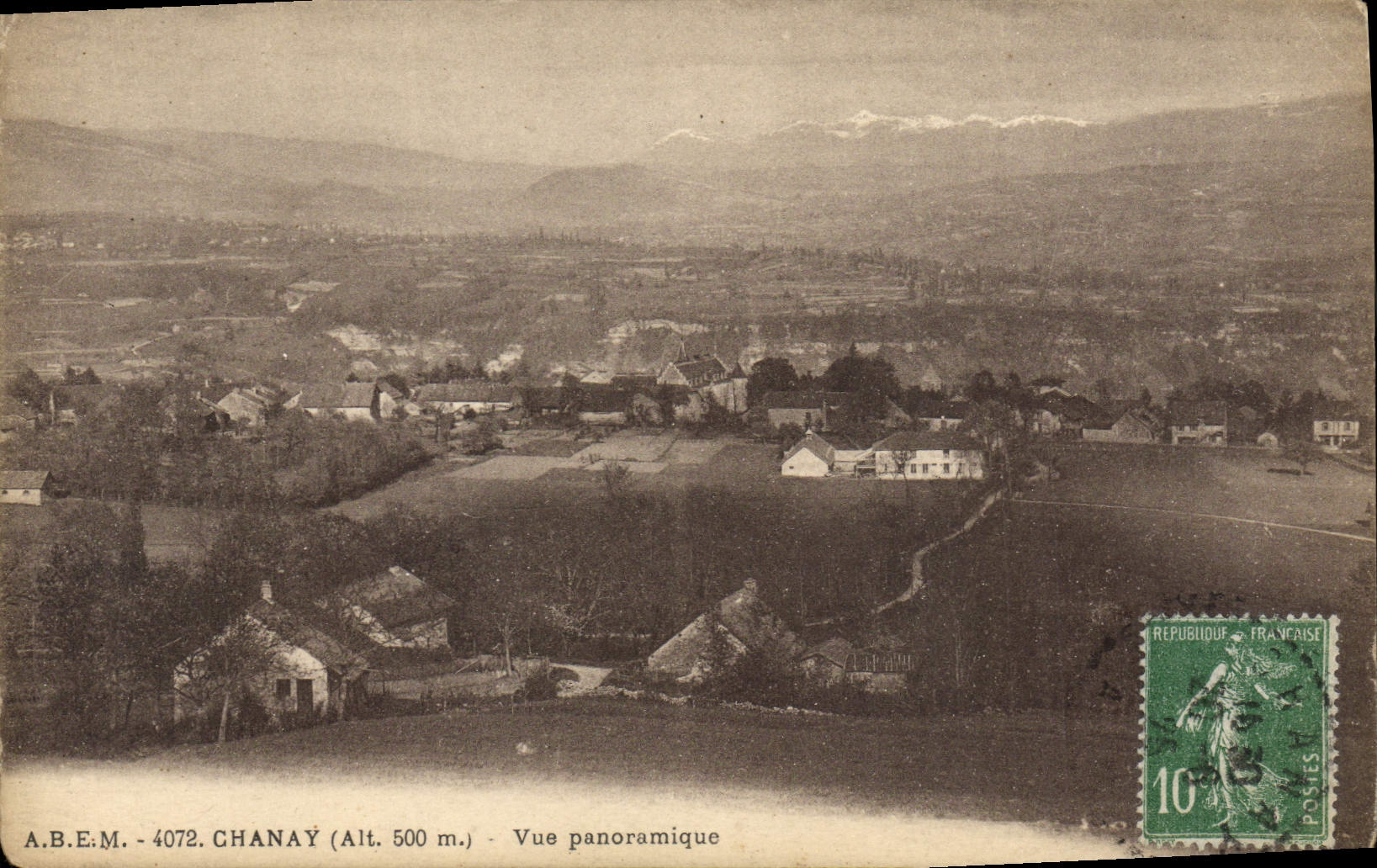 VINTAGE POSTCARD Chanay Panoramic View