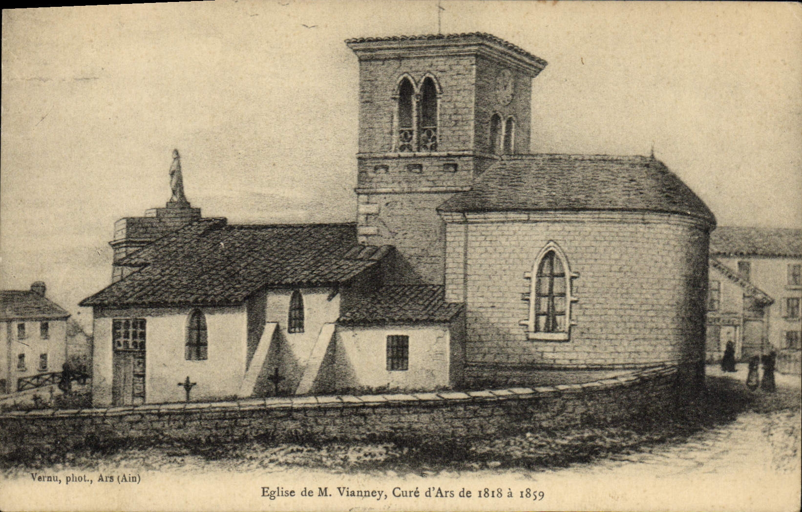 VINTAGE POSTCARD Ars Church