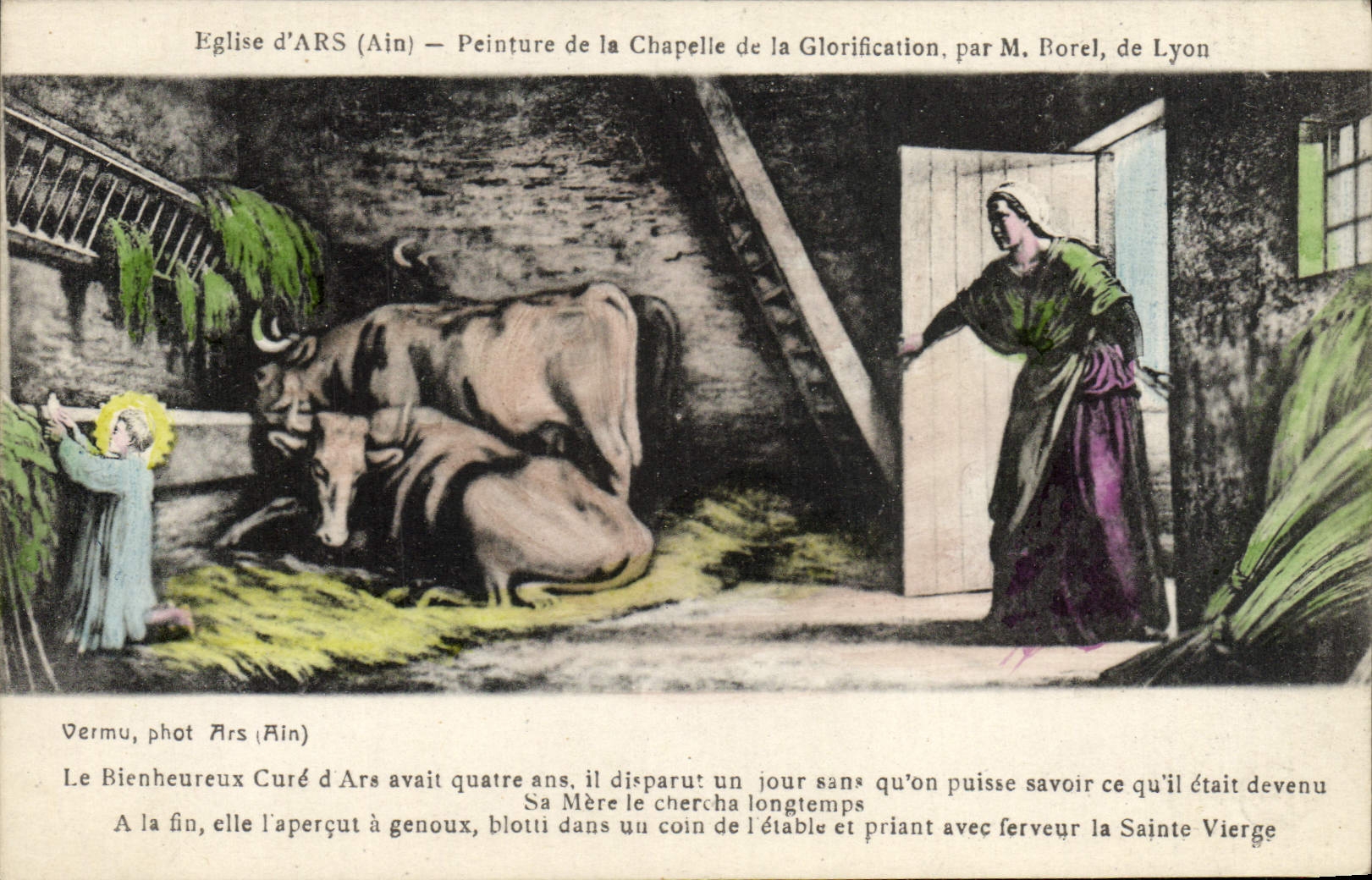 CPA Ars Eglise Peinture de la chapelle de la glorification Borel Lyon