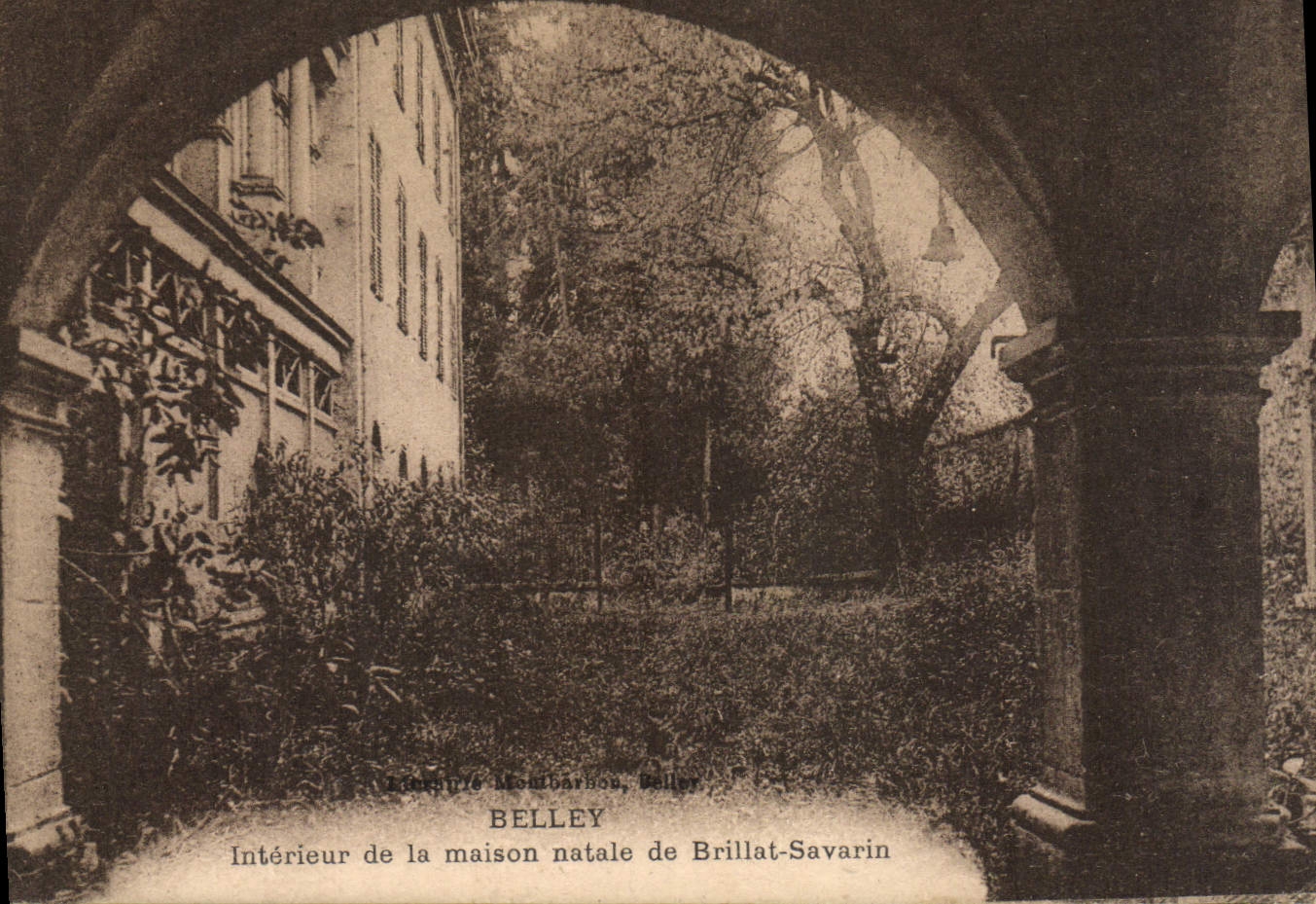 VINTAGE POSTCARD Interior Belley of the Native house of Brillat Savarin