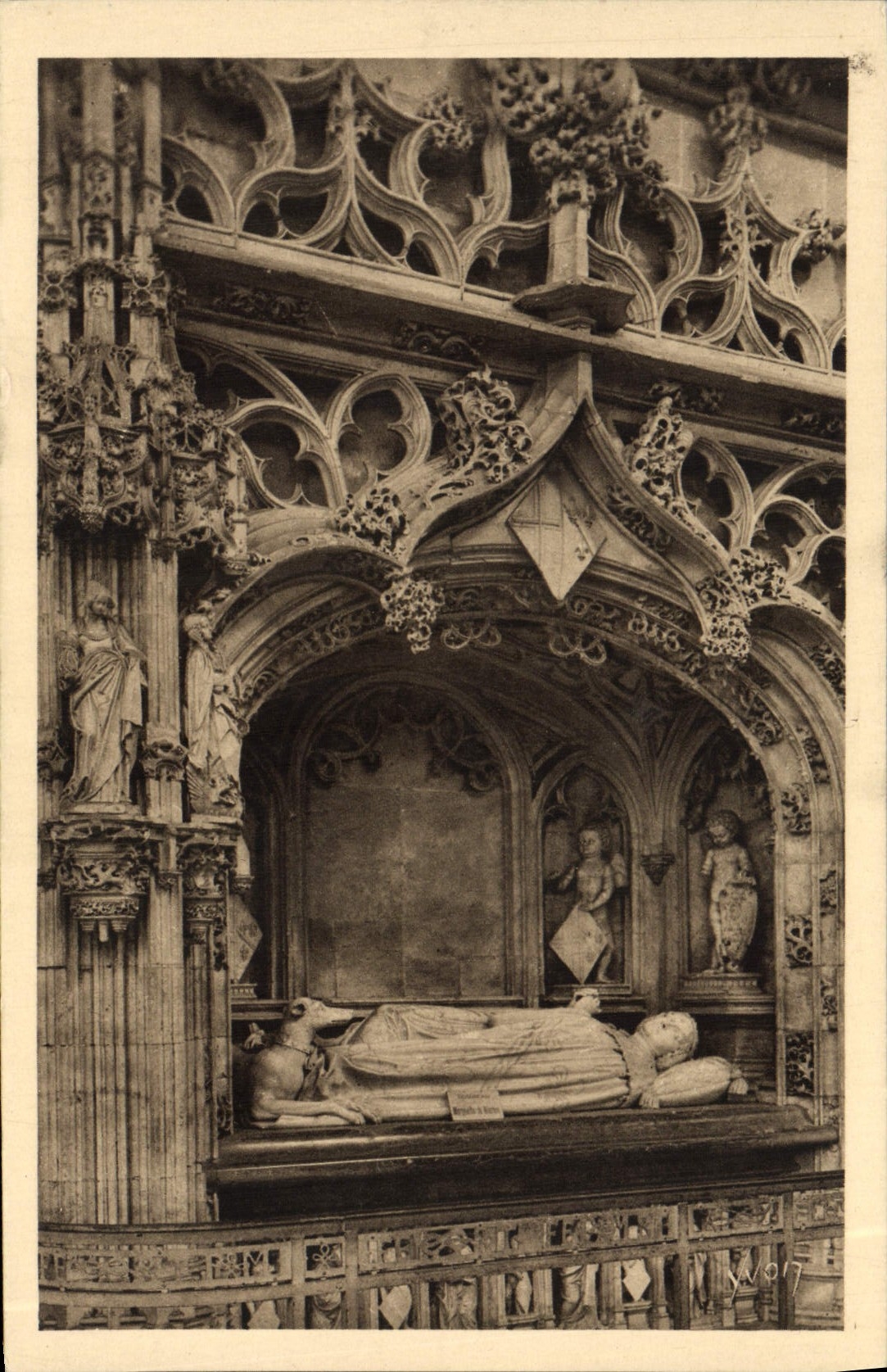 CPA Bourg Eglise De Brou Mausolee de Marguerite de Bourbon