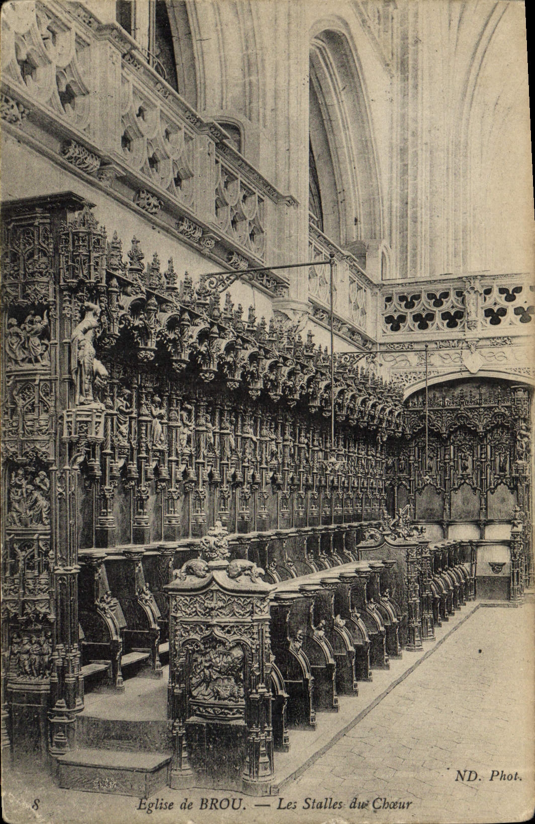 CPA Bourg Eglise de Brou Les stalles du Choeur