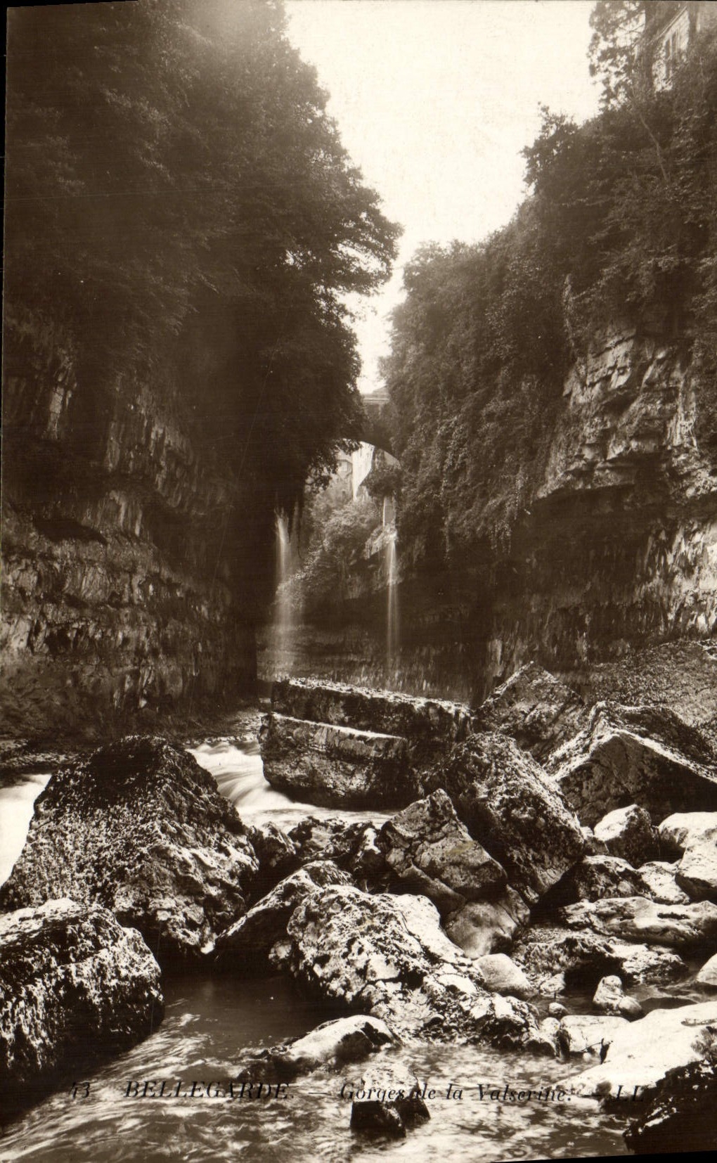 VINTAGE POSTCARD Bellegarde Falls of Valserine