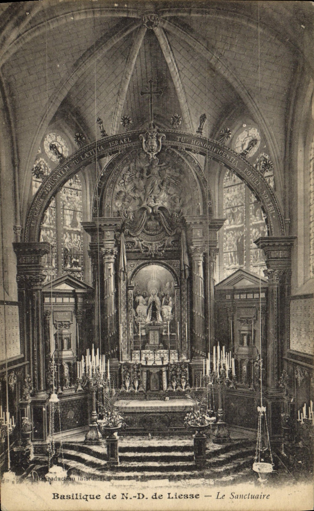 CPA Basilique de N D de Liesse Le Sanctuaire