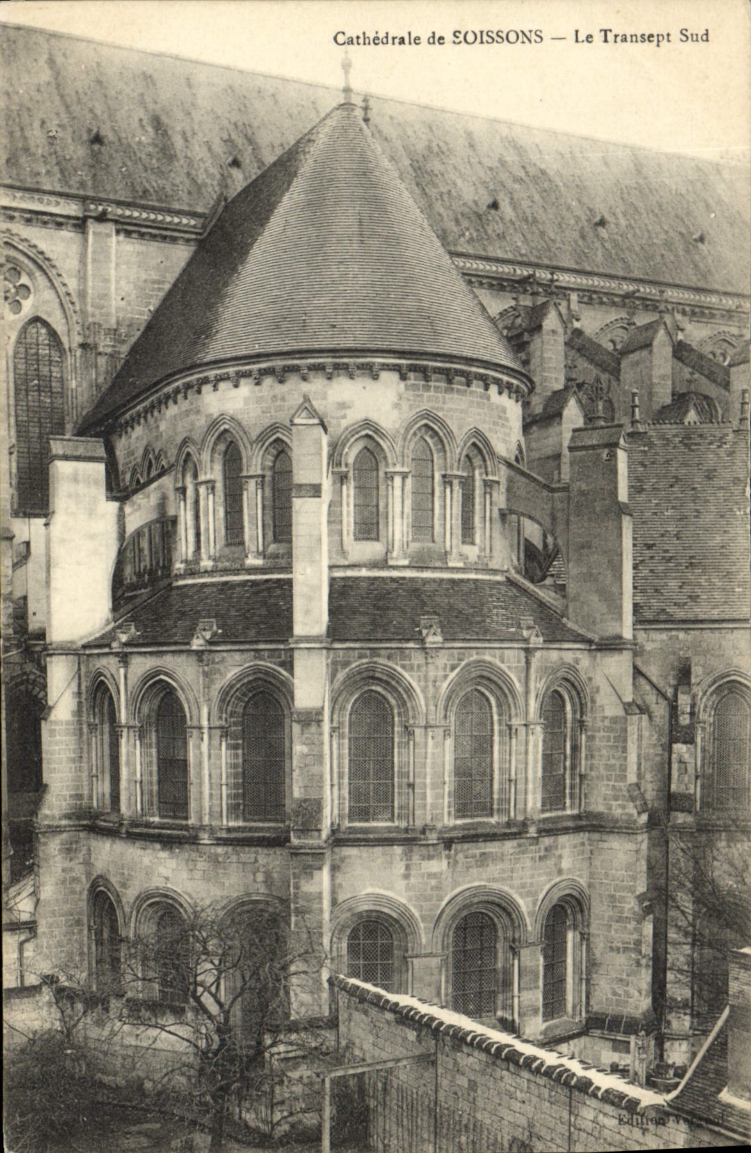CPA Cathedrale de Soissons Le Transept Sud 