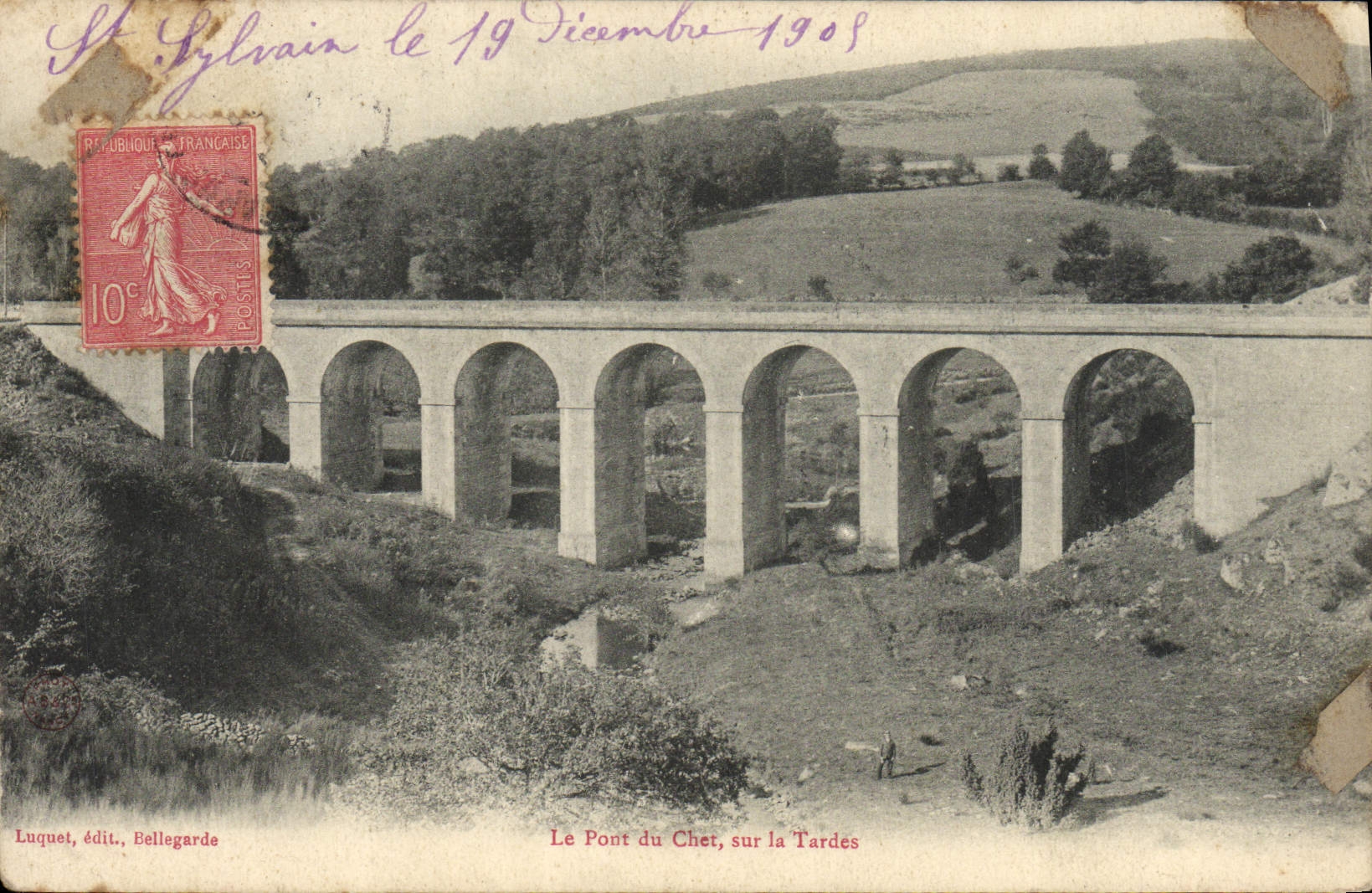CPA Le Pont du Chet sur la Tardes