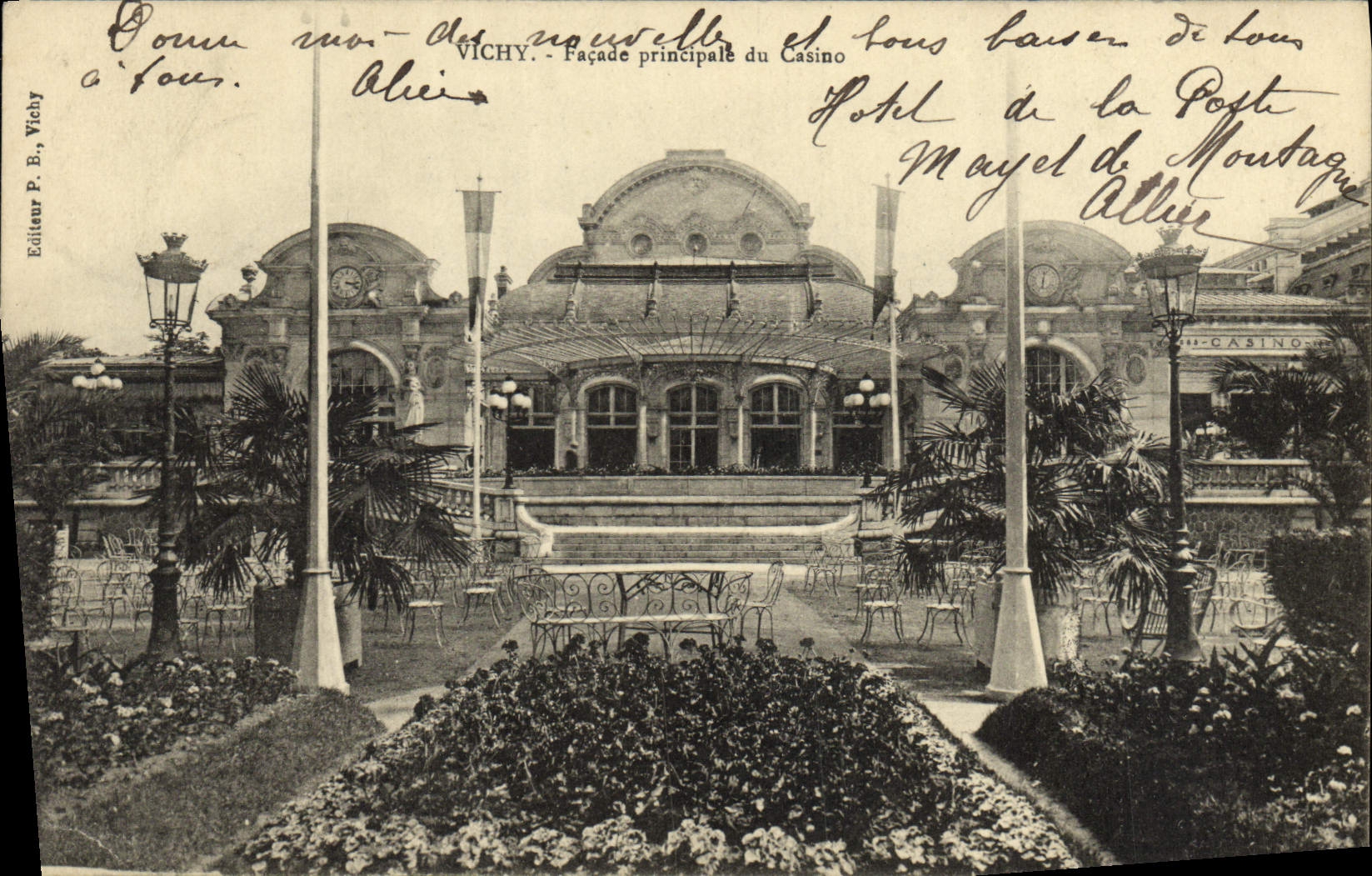 CPA Vichy Facade du Casino
