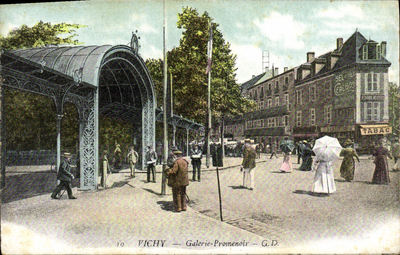 CPA Vichy Galerie Promenoir Tabac