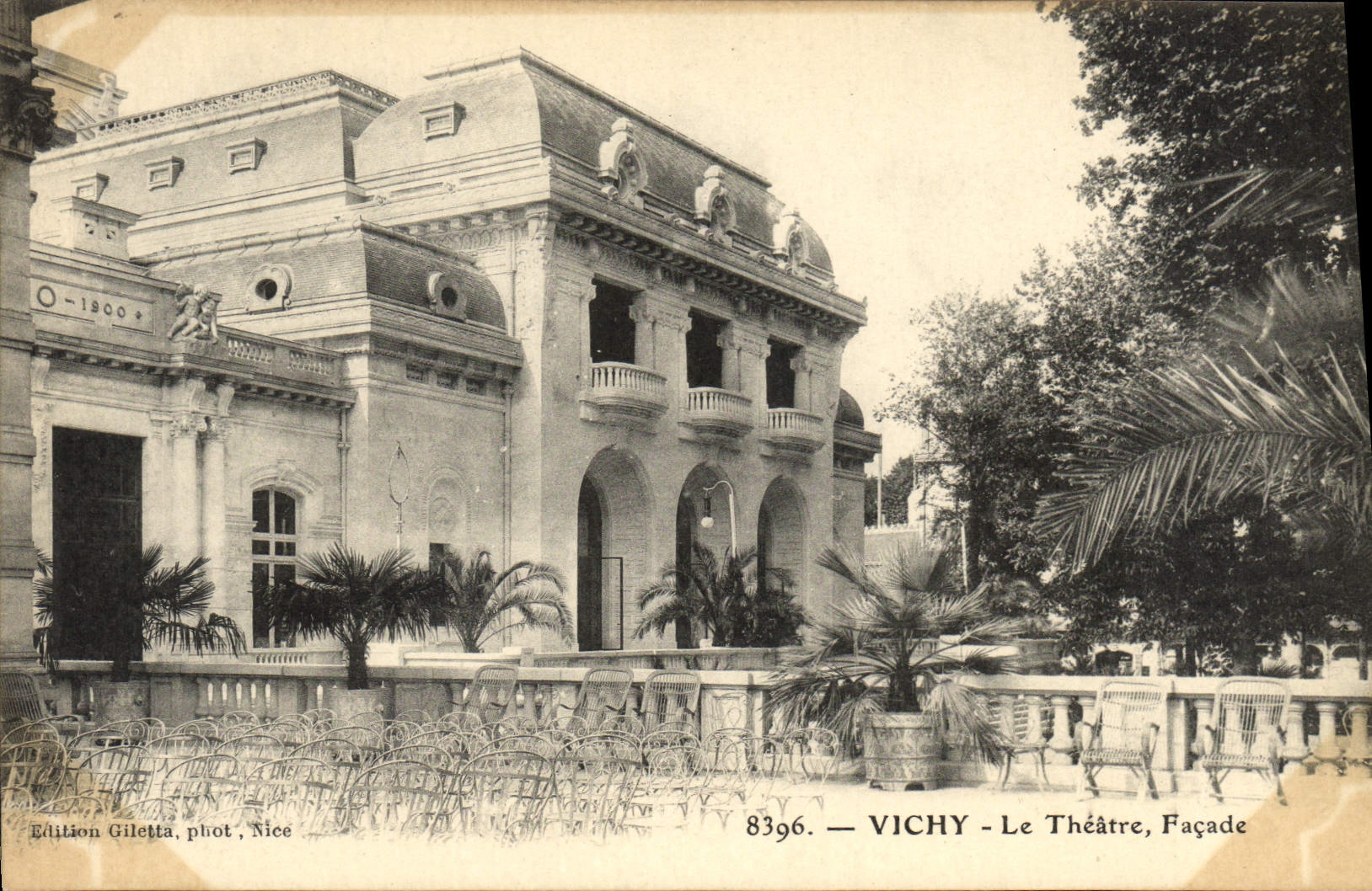 CPA Vichy Le Theatre Facade 