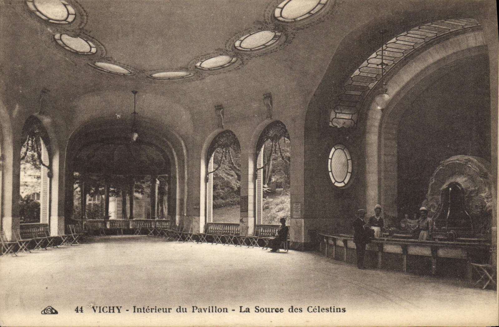 CPA Vichy Interieur du Pavillon La Source des Celestins 