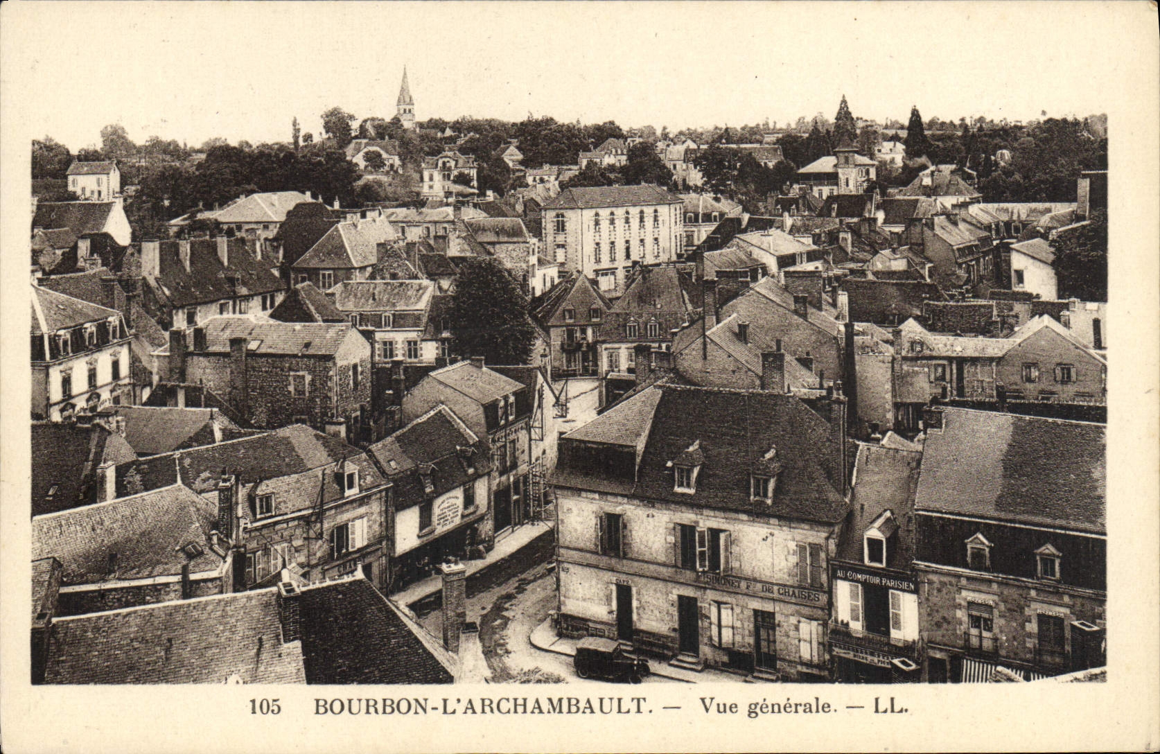 CPA Bourbon l'Archambault Vue generale