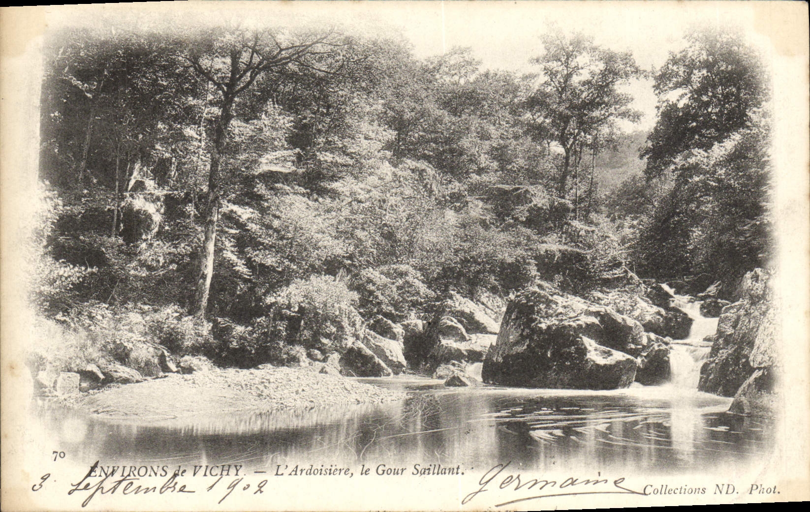 CPA Environs De Vichy L'Ardoisiere Le Gour Saillant