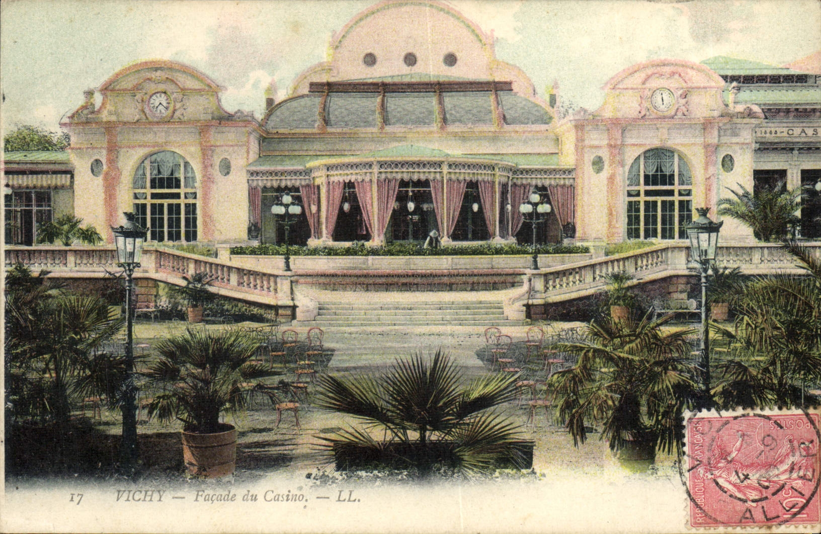 CPA Vichy Facade Du Casino