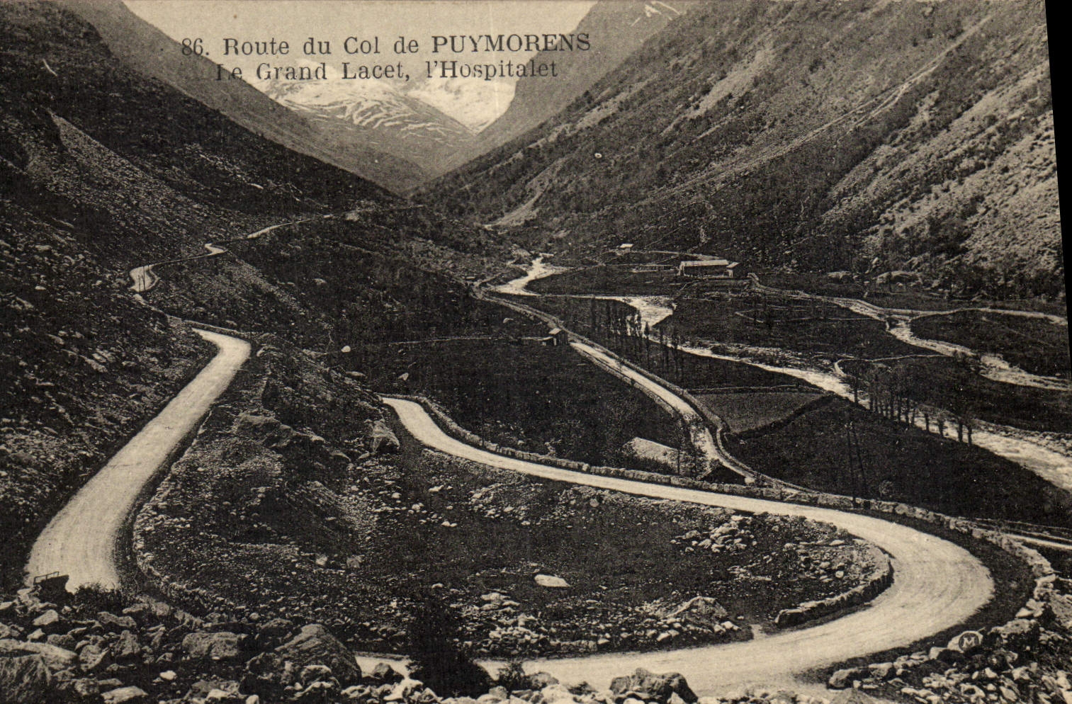 VINTAGE POSTCARD Road Of the Collar De Puymorens the Large Lace Hospitalet