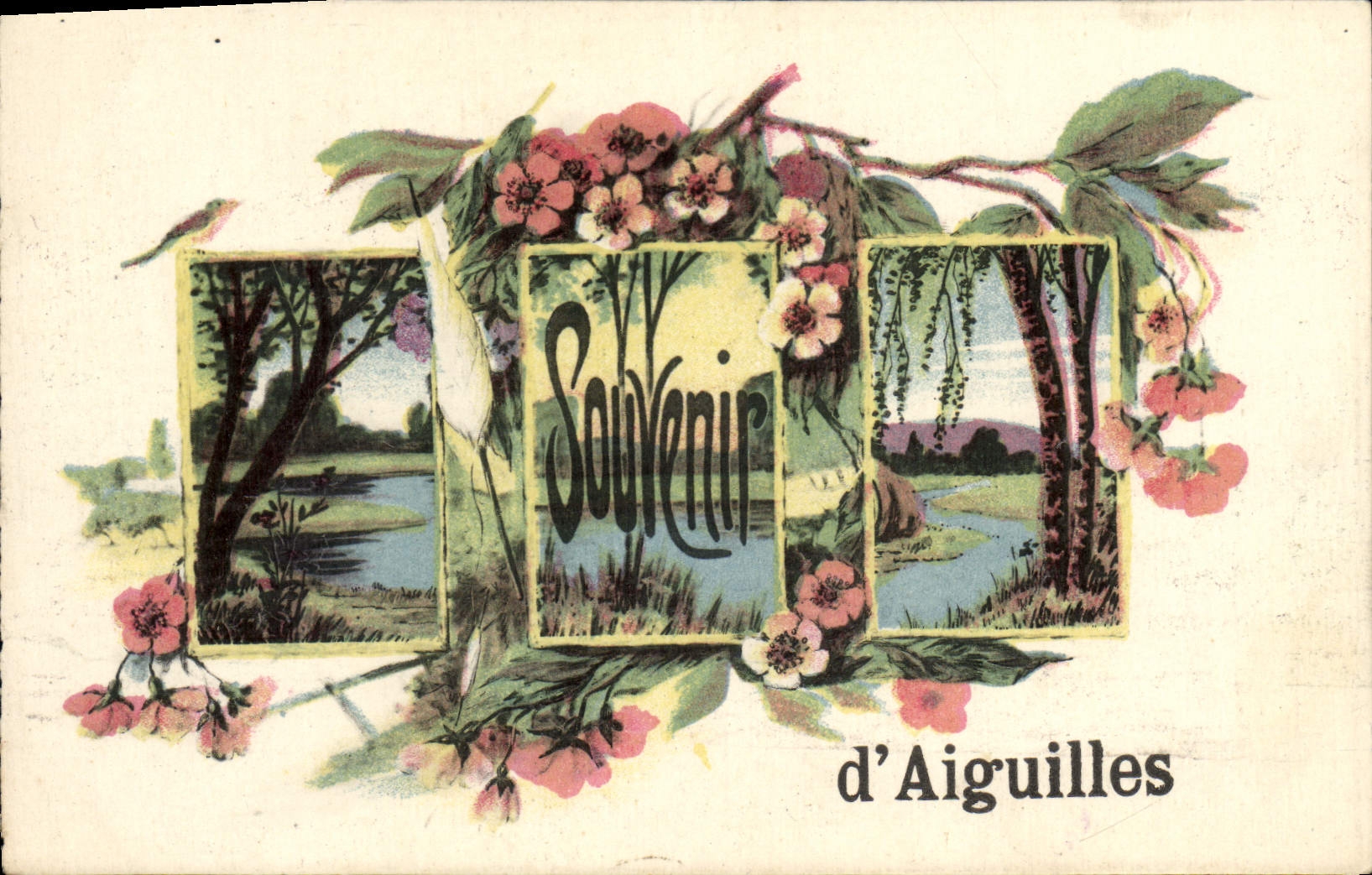 CPA Souvenir d'Aiguilles