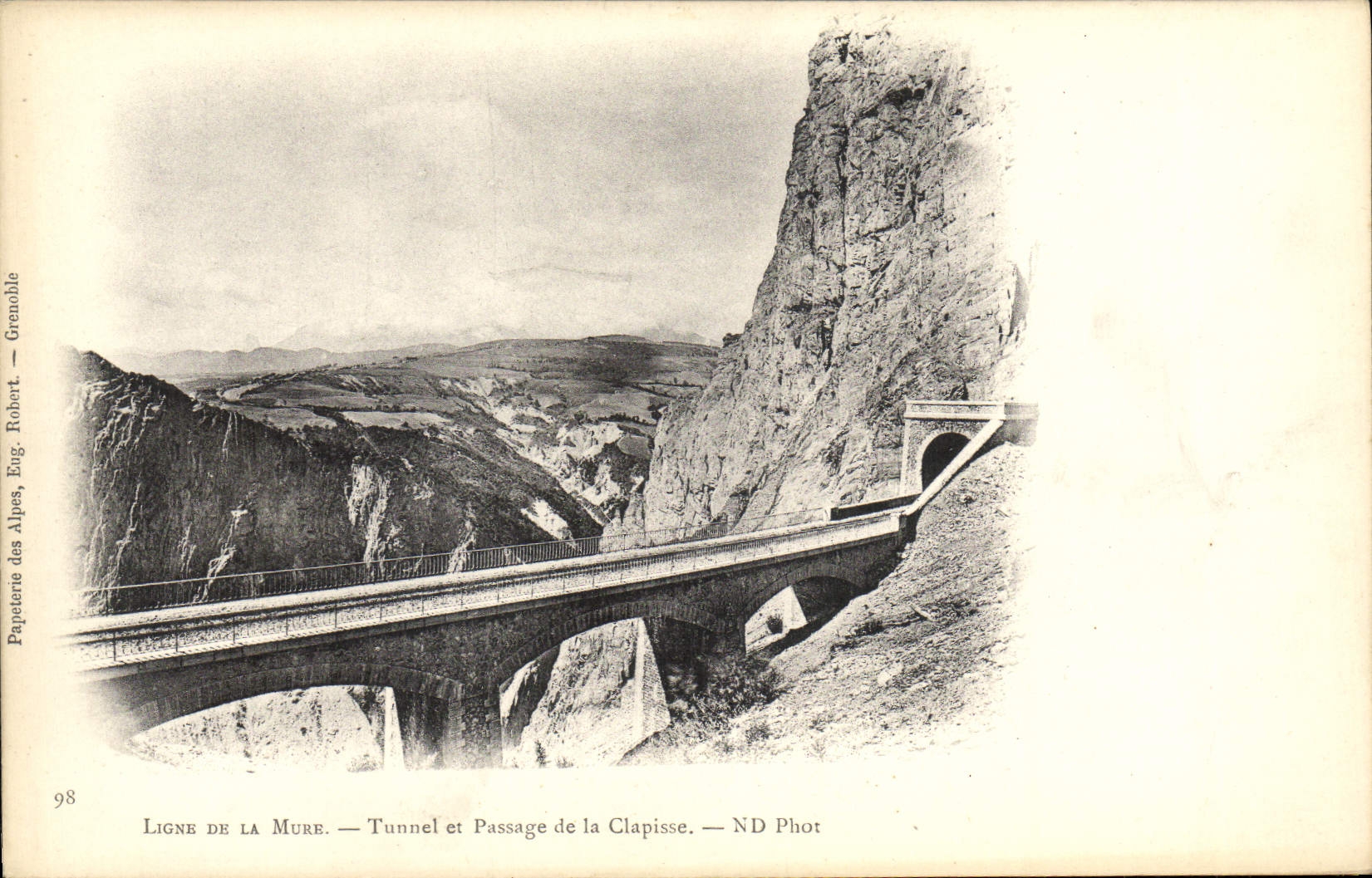 POSTAL Ligne de la VENDIMIA del túnel de las paredes y paso de Clapisse