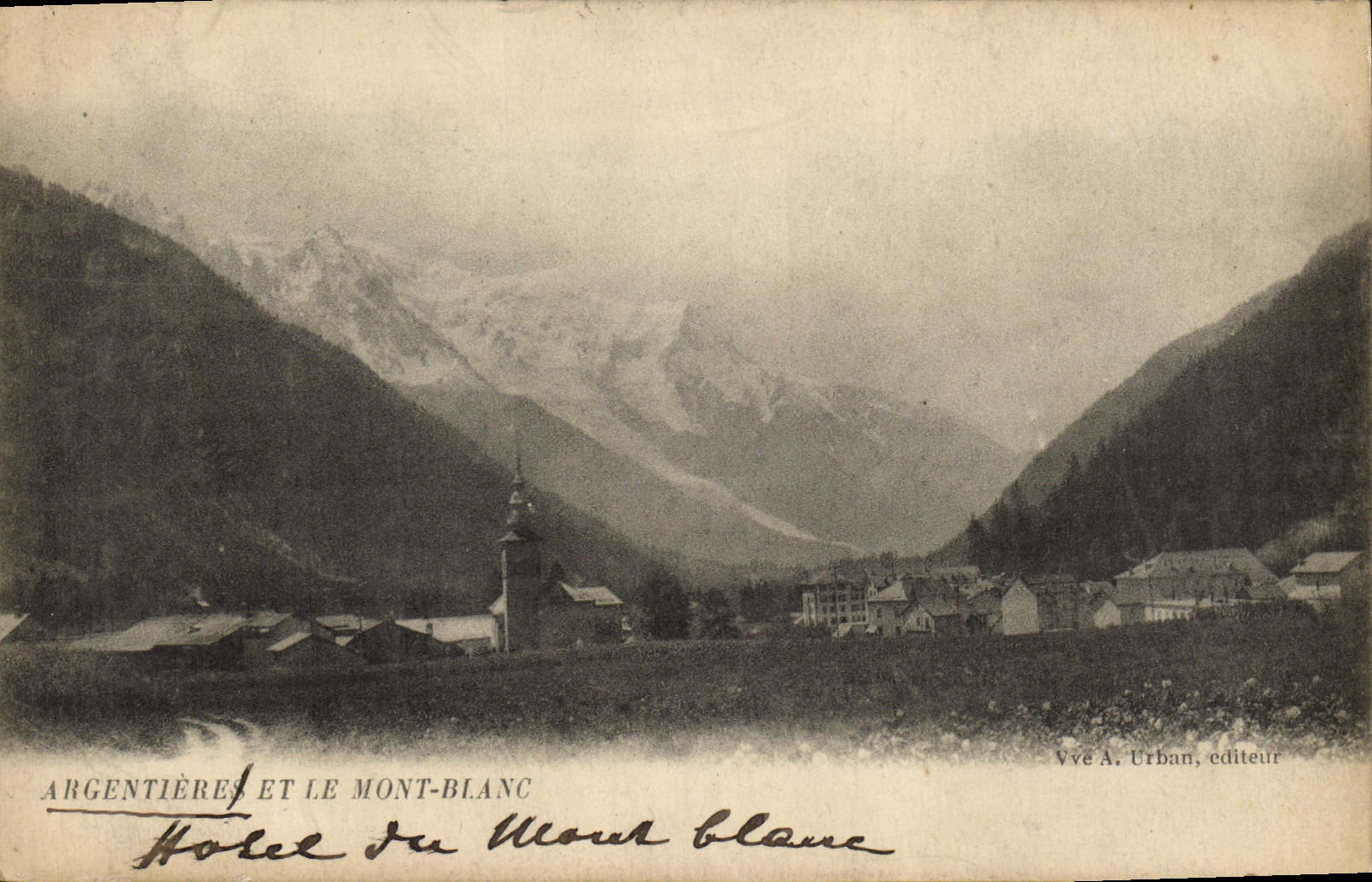CPA Argentieres Et Le Mont Blanc