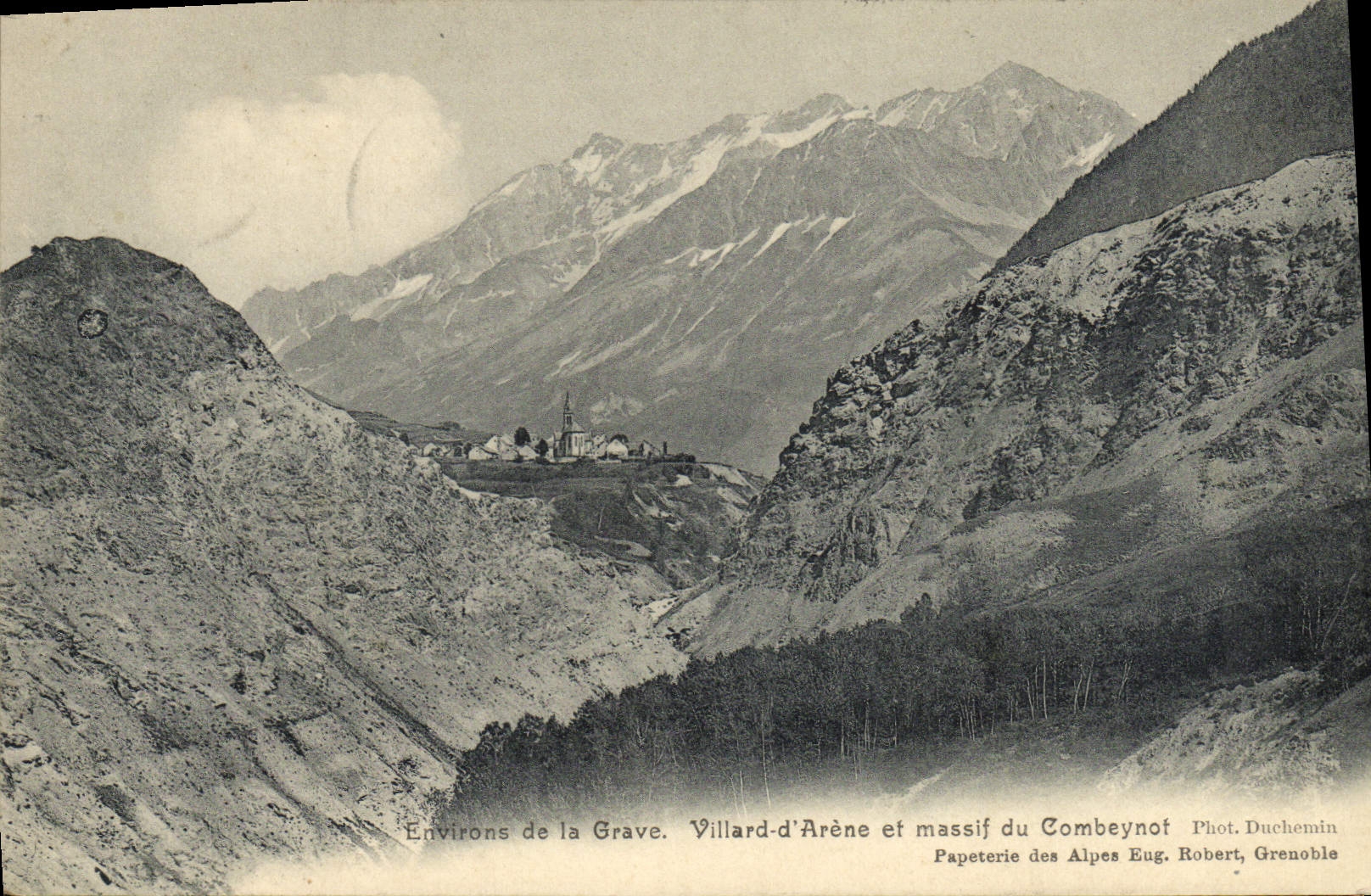 CPA Environs De La Grave Villard D'Arene Et Massif Du Combeynot